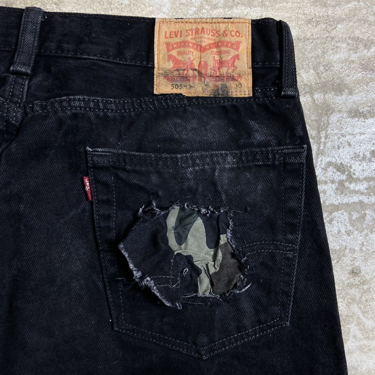 Levi's Vintage Clothing LEVIS PATCHWORK CUSTOM HANDMADE SASHIKO RARE PANTS - № 3057 Size US 32 / EU 48 - 7 Thumbnail