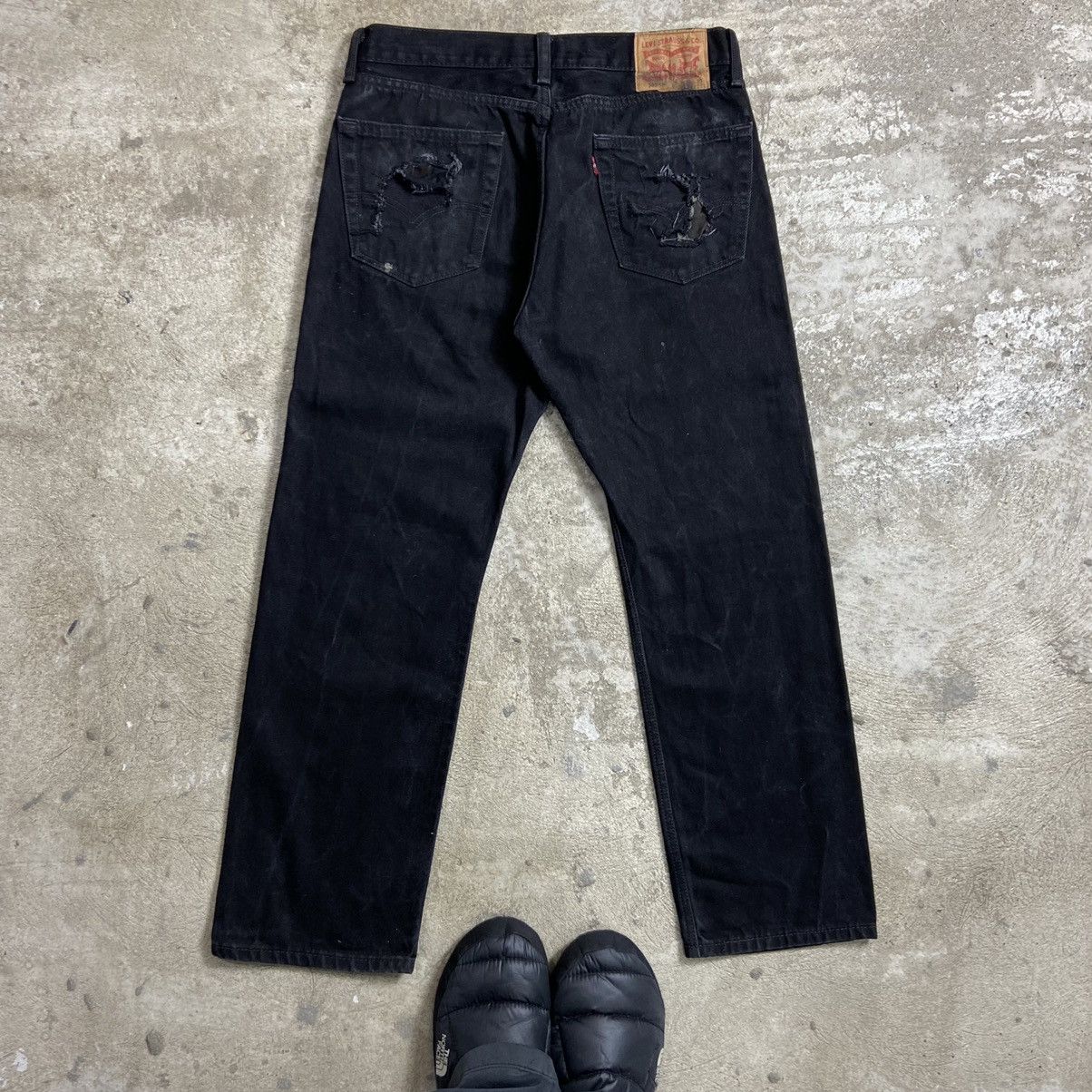Levi's Vintage Clothing LEVIS PATCHWORK CUSTOM HANDMADE SASHIKO RARE PANTS - № 3057 Size US 32 / EU 48 - 5 Thumbnail