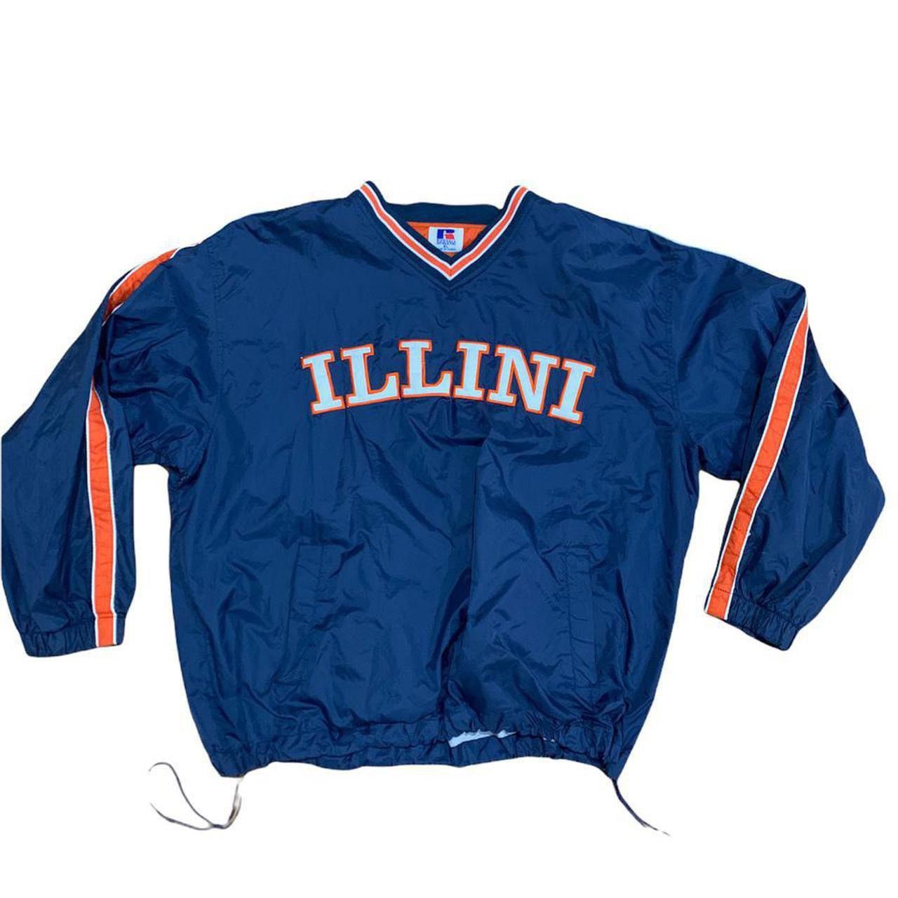 Russell Athletic × Vintage Vintage 90s Illinois Sweatshirt Size US XL / EU 56 / 4 - 1 Thumbnail