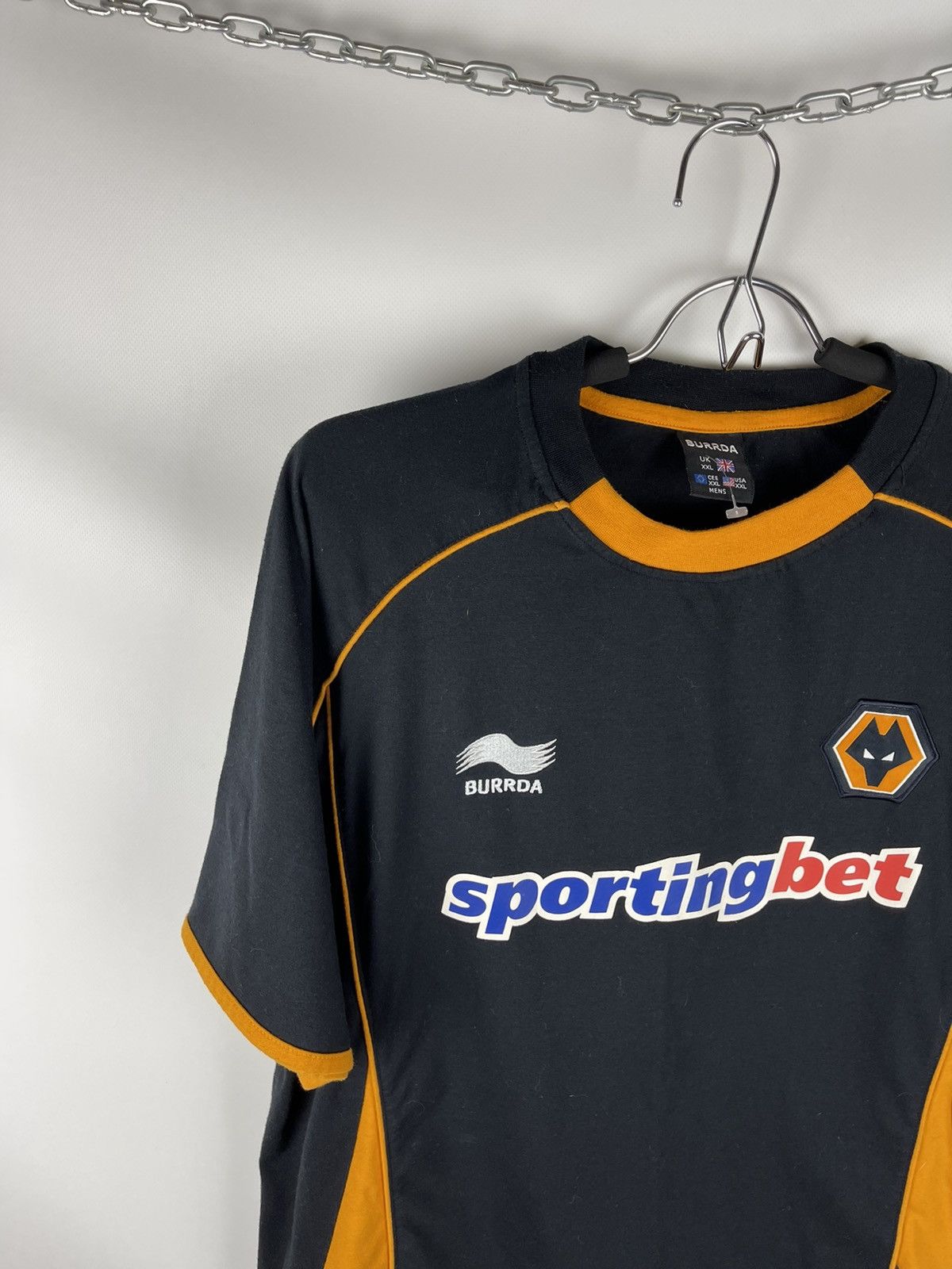 Vintage Burrda Wolverhampton 2011 2012 away soccer jersey football Size US XXL / EU 58 / 5 - 2 Thumbnail