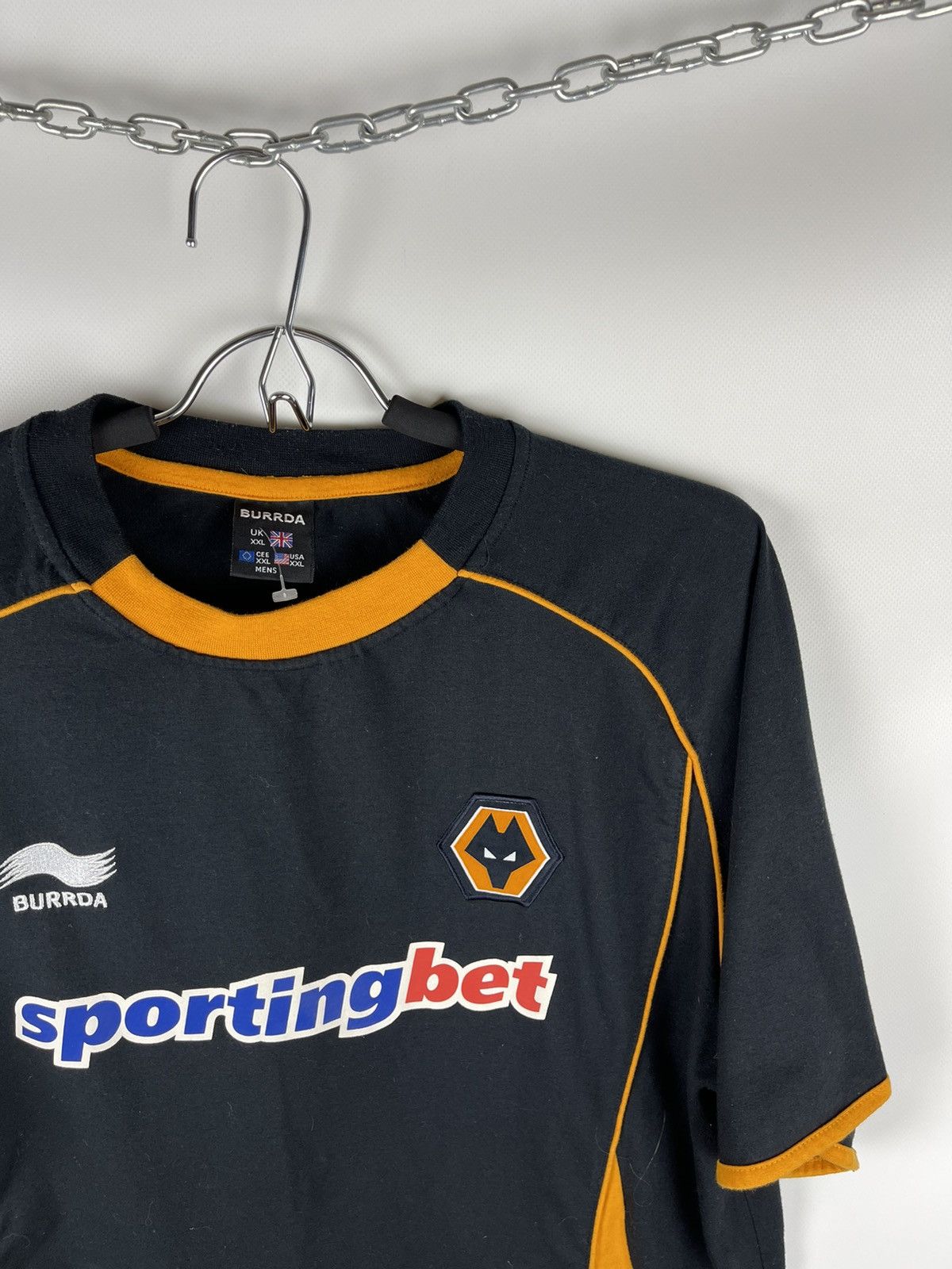 Vintage Burrda Wolverhampton 2011 2012 away soccer jersey football Size US XXL / EU 58 / 5 - 4 Thumbnail