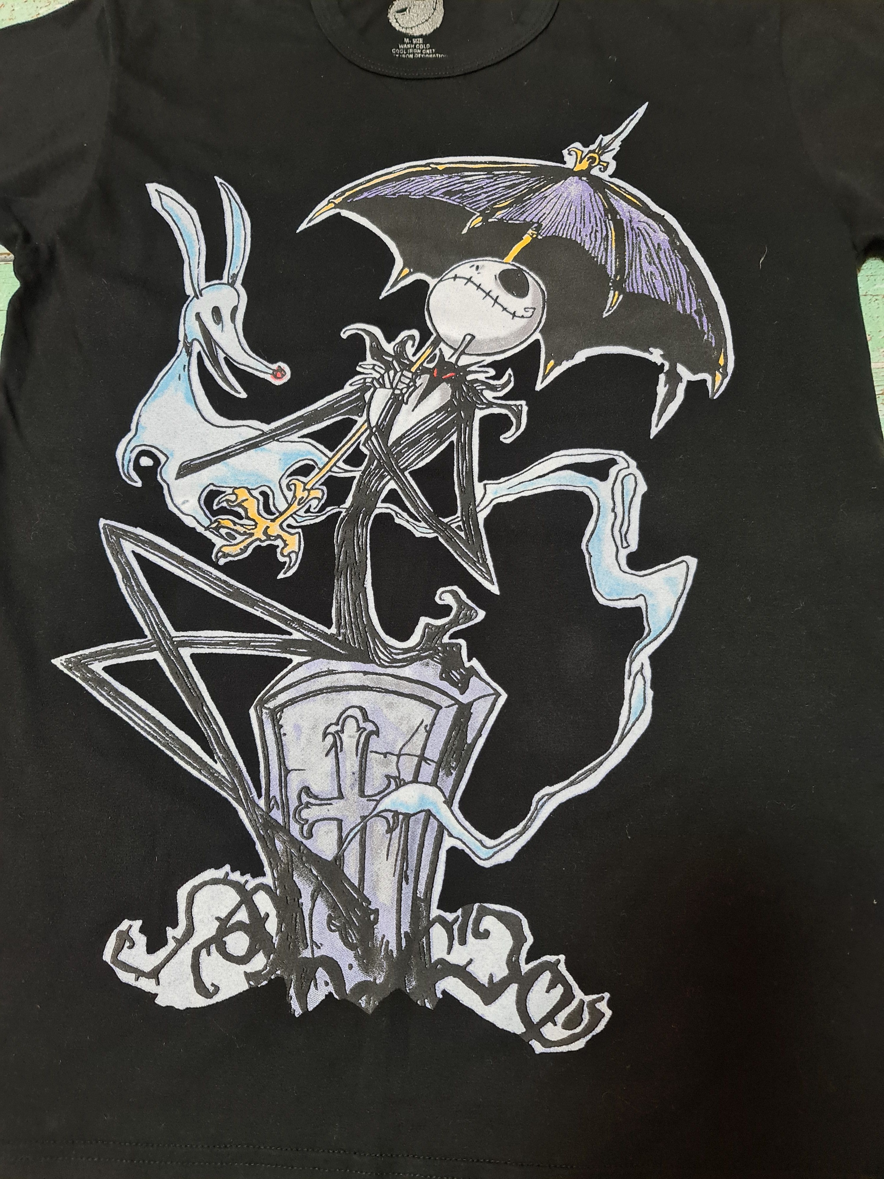 Vintage Vintage 90s Tim Burtons Nightmare Before Christmas Size US M / EU 48-50 / 2 - 2 Thumbnail