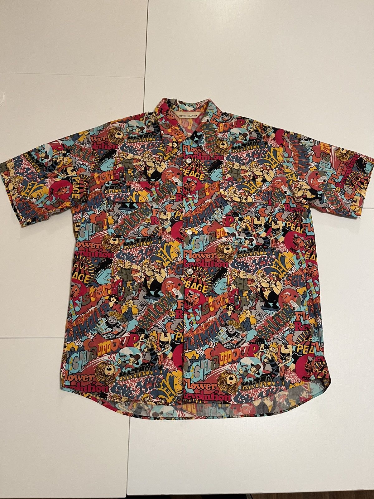Hysteric Glamour Hysteric Glamour Peace & Love Shirt Size US XL / EU 56 / 4 - 1 Thumbnail