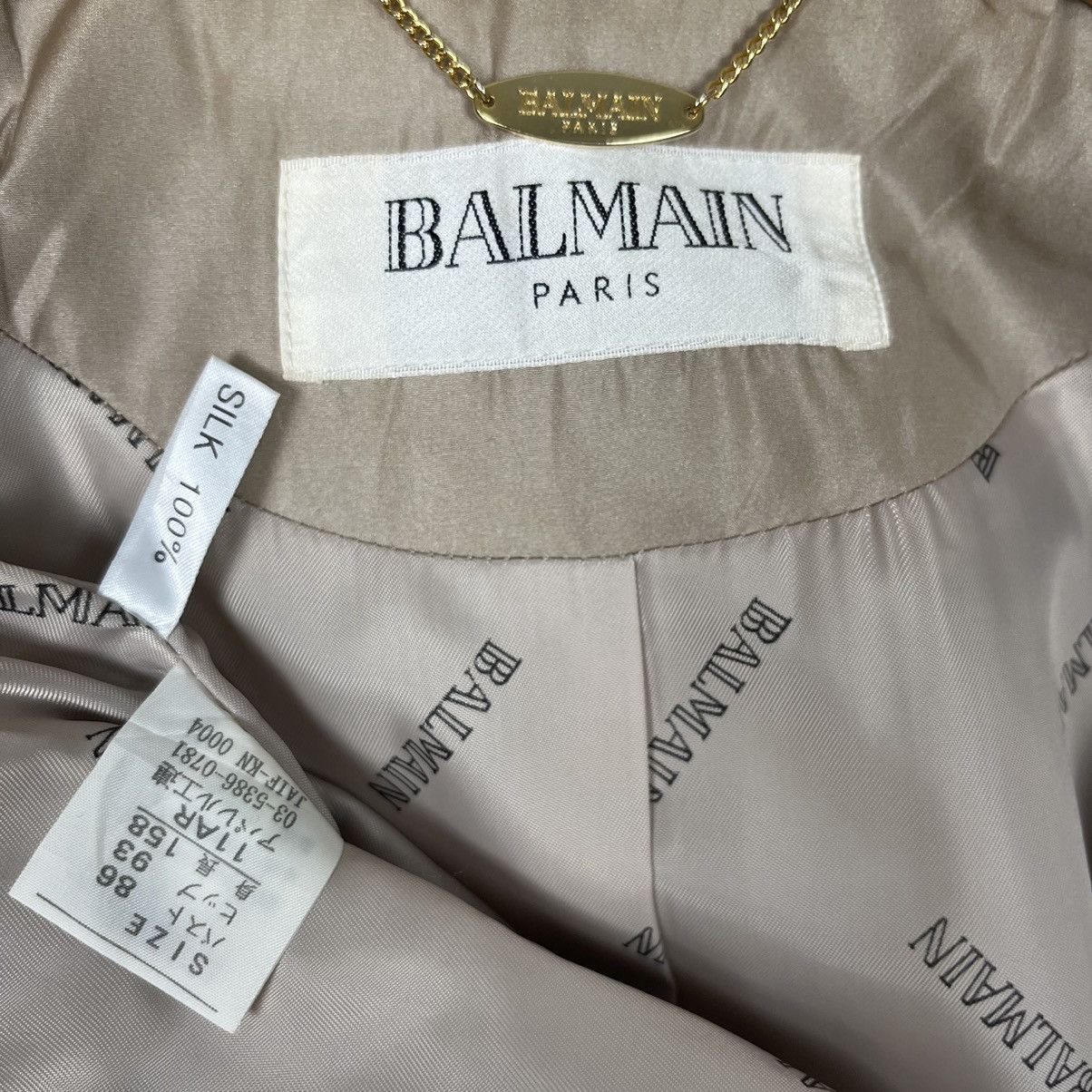 Balmain Silk Furs Zip Up Jacket