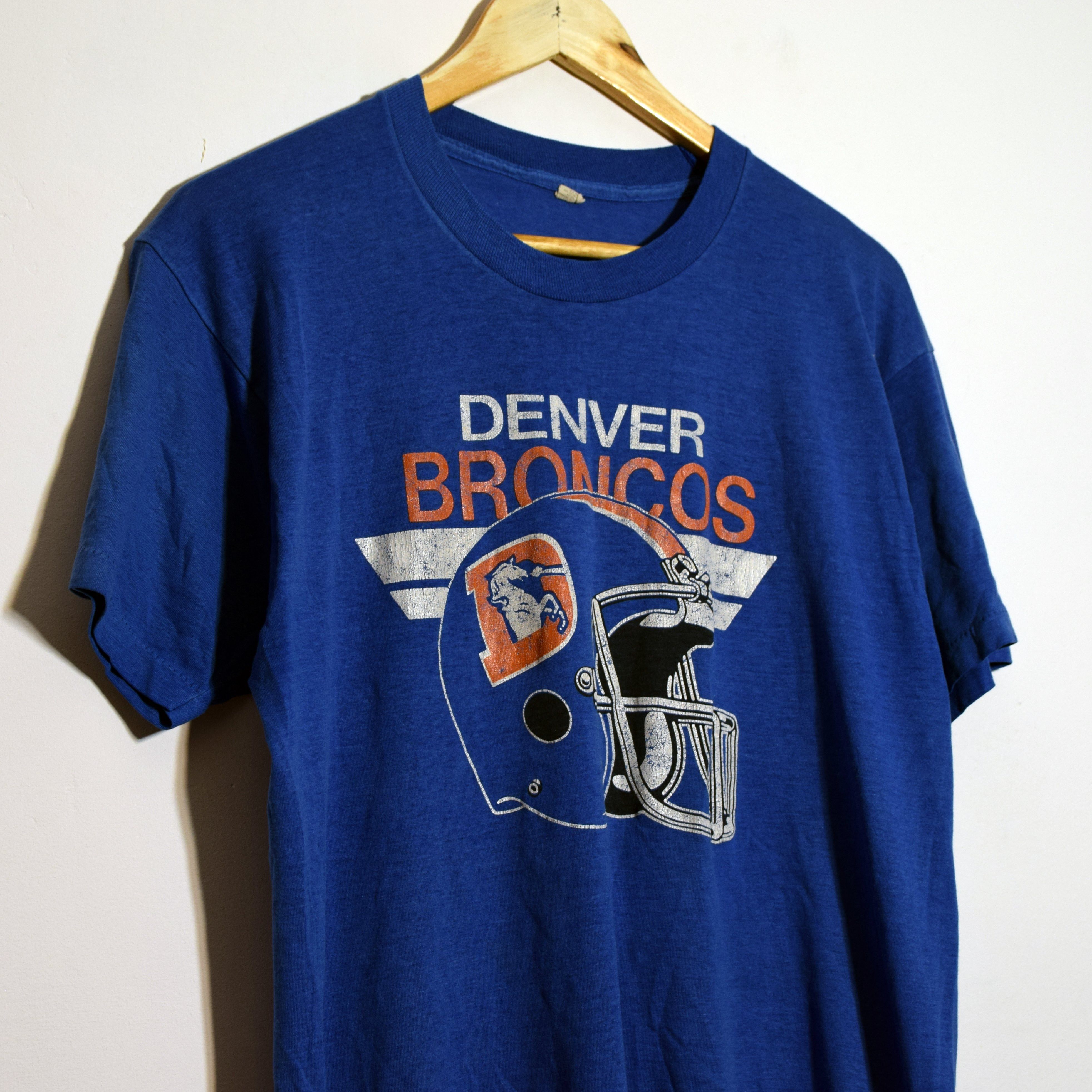 NFL × Vintage 80s Football Denver Broncos T-shirt L Football 90s vintage Size US L / EU 52-54 / 3 - 2 Thumbnail