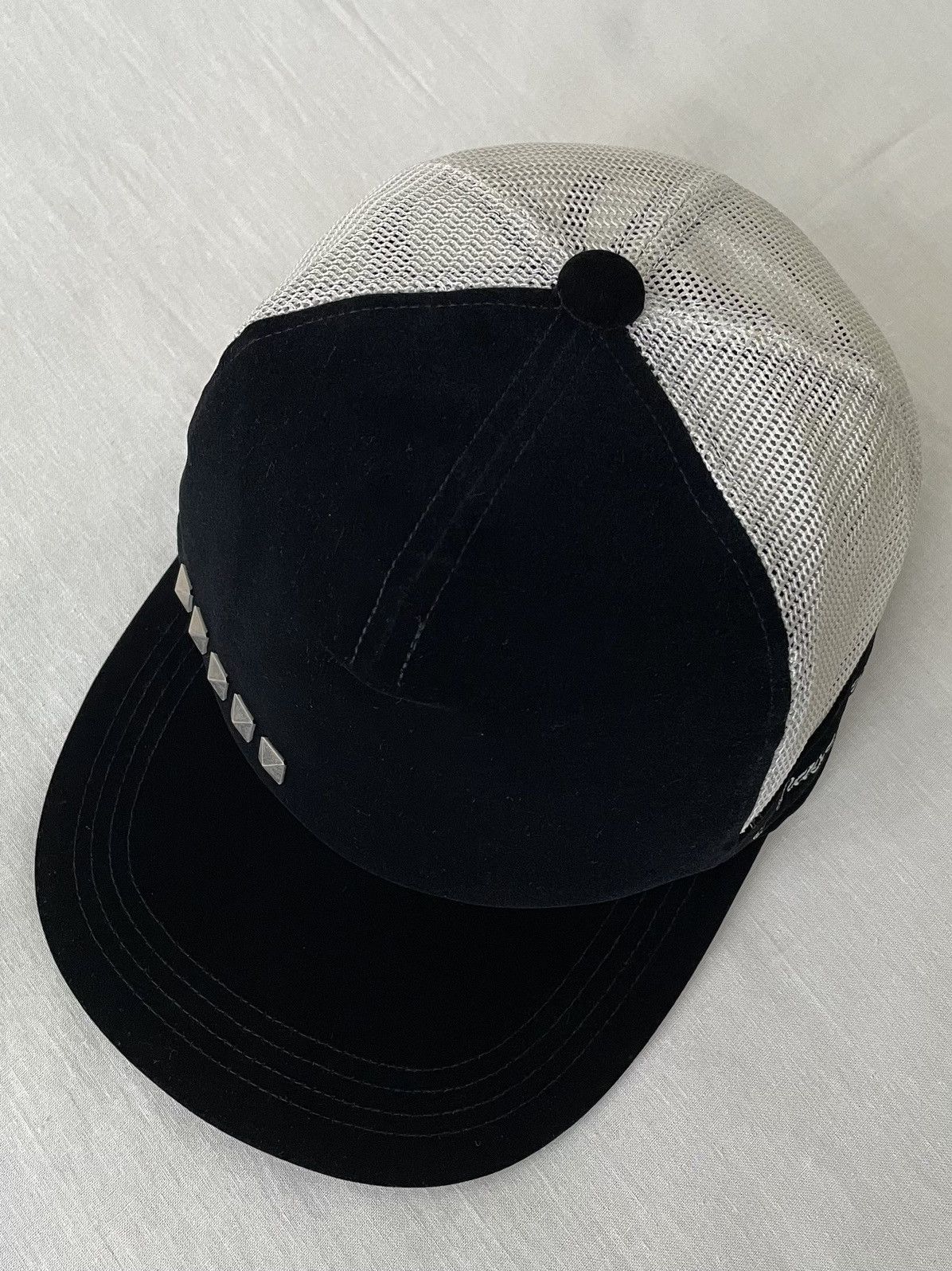 MasterPiece Vtg MasterPiece Velvet Trucket Hat Studded MSPC Japan Cap Size ONE SIZE - 10 Thumbnail