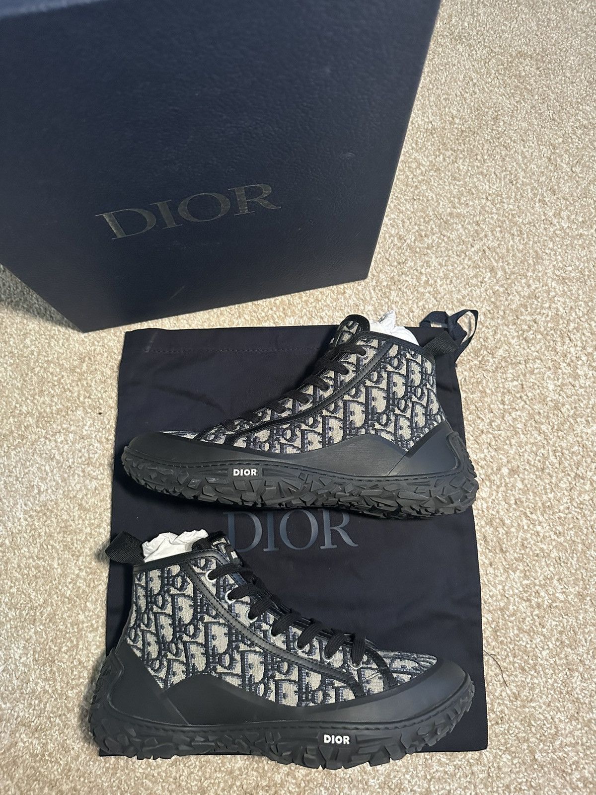 Dior Christian Dior B28 oblique HT sneakers | Grailed