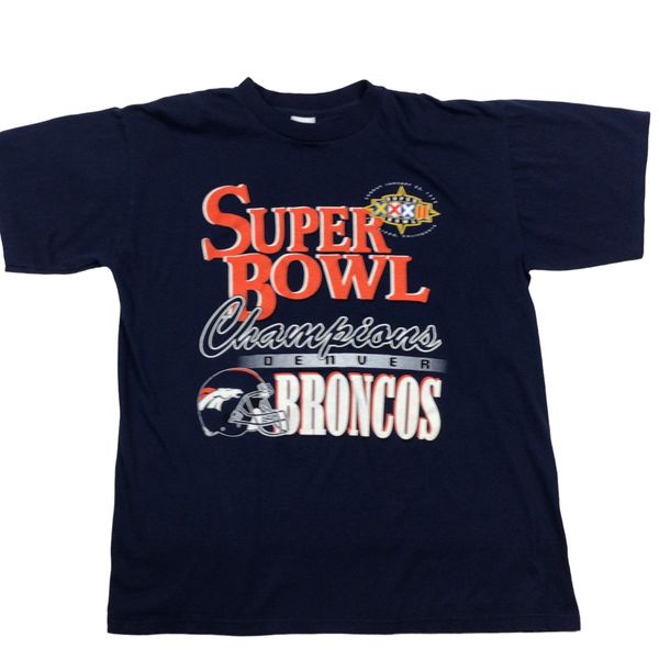 Champion, Shirts, Vintage Champion Denver Broncos Grey Nfl Xl Mens T Shirt
