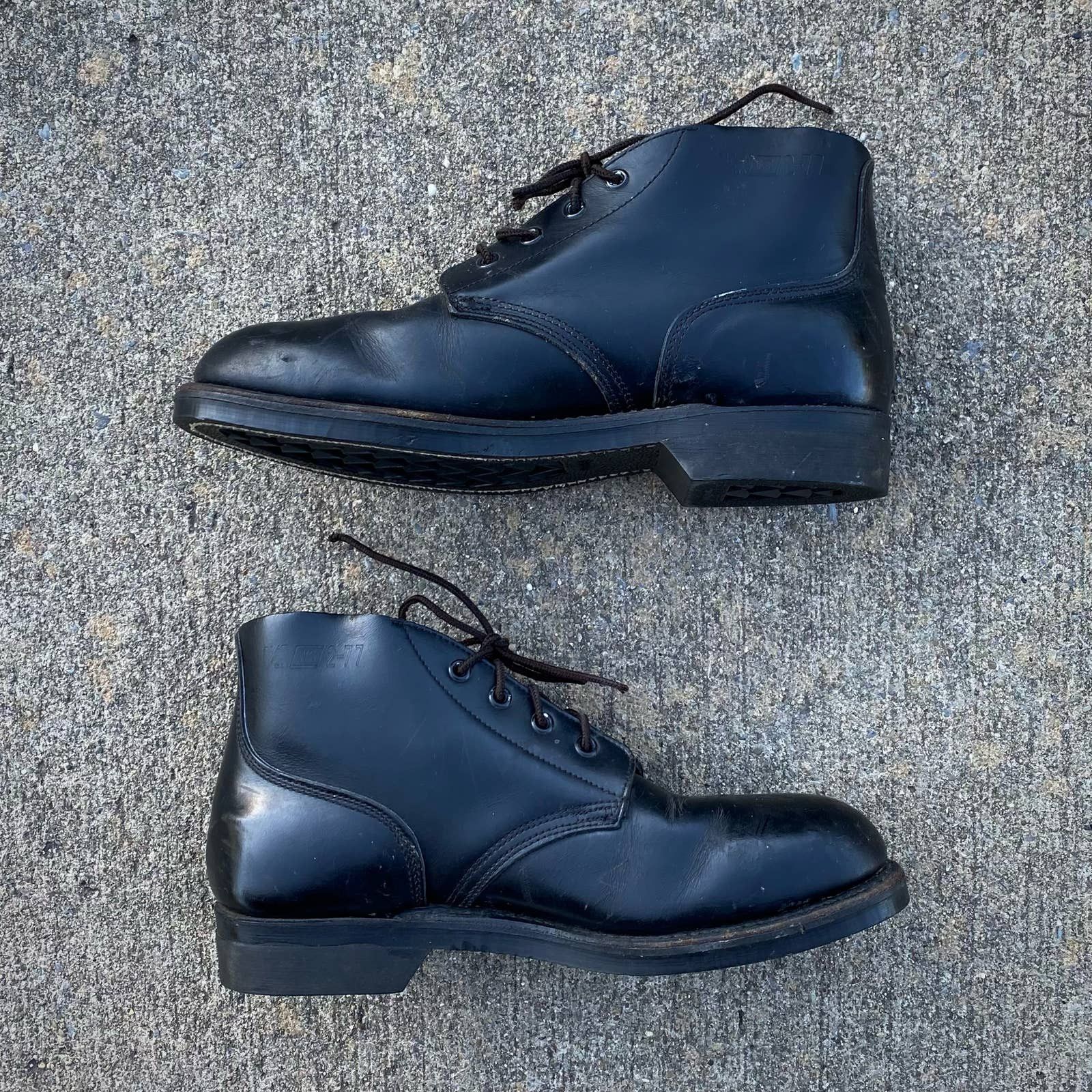 Navy boondockers boots store for sale