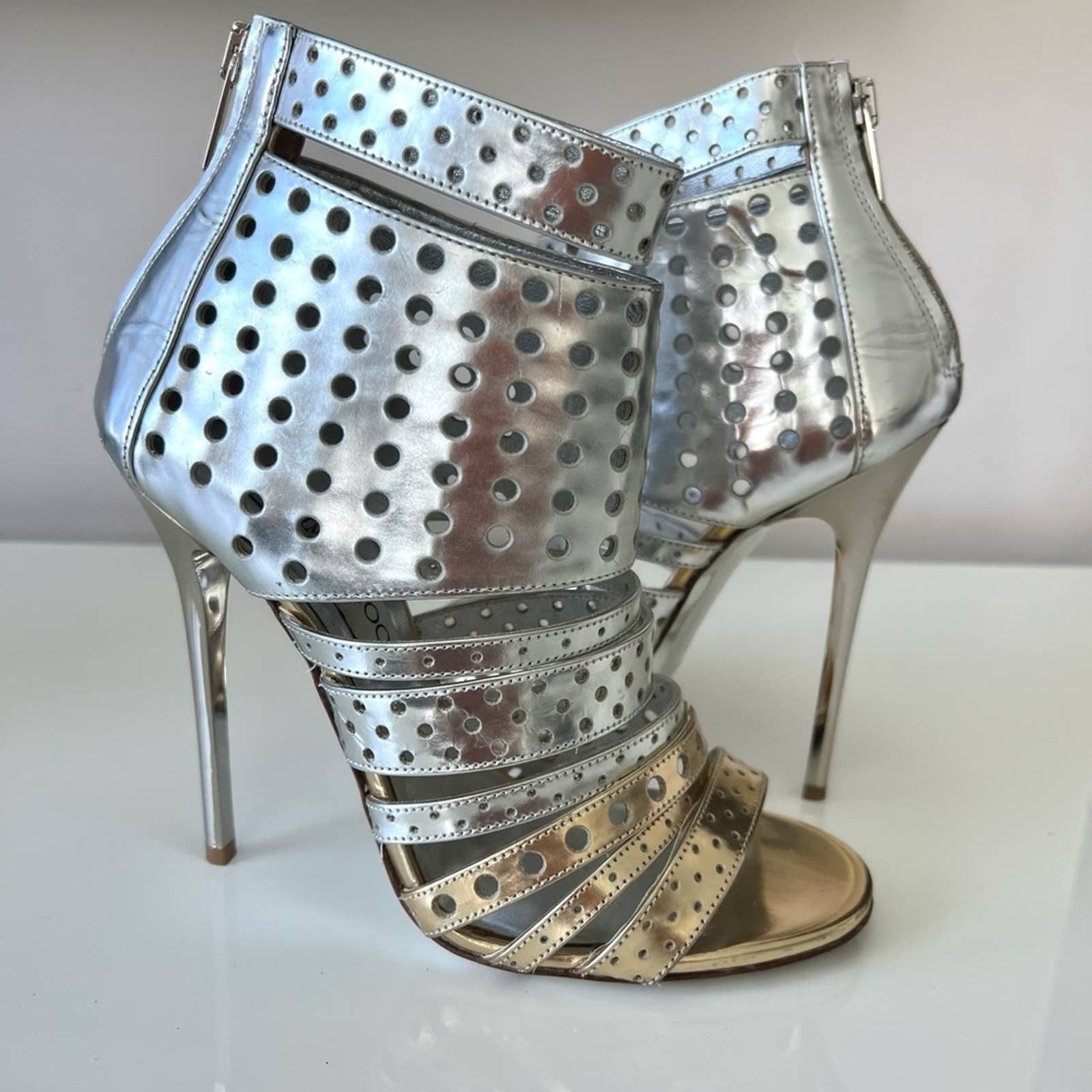 Jimmy Choo gladiator sandals high heels size 365