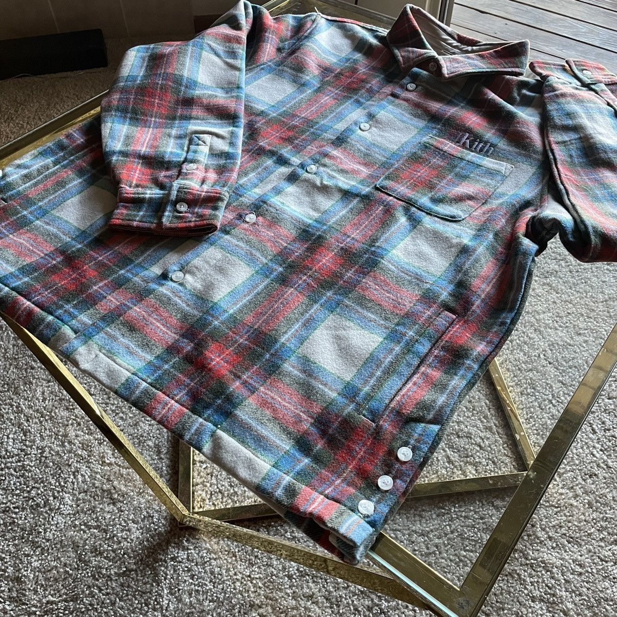 Kith 2021 CHECK PLAiD GiNZA BERGAMOT HEAVYWEiGHT WOOLEN FLANNEL Size US XL / EU 56 / 4 - 9 Thumbnail