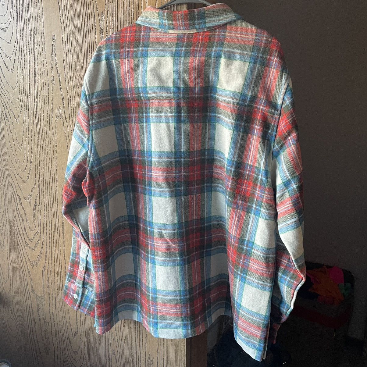 Kith 2021 CHECK PLAiD GiNZA BERGAMOT HEAVYWEiGHT WOOLEN FLANNEL Size US XL / EU 56 / 4 - 16 Thumbnail