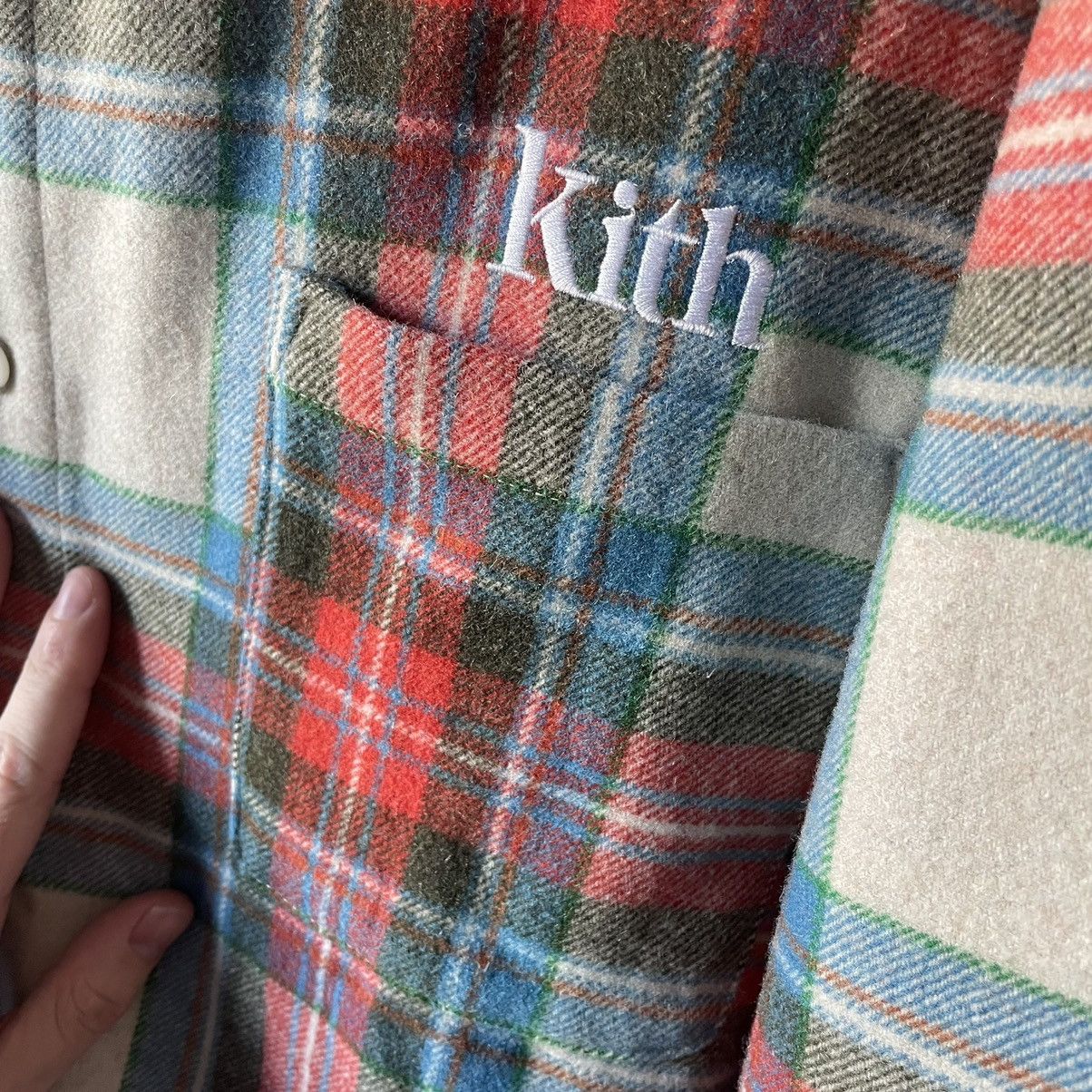 Kith 2021 CHECK PLAiD GiNZA BERGAMOT HEAVYWEiGHT WOOLEN FLANNEL Size US XL / EU 56 / 4 - 12 Thumbnail