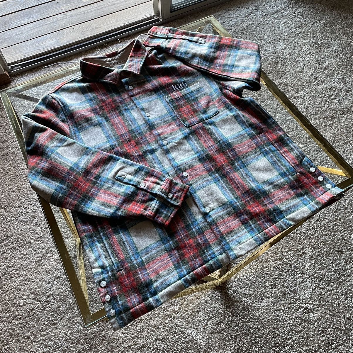 Kith 2021 CHECK PLAiD GiNZA BERGAMOT HEAVYWEiGHT WOOLEN FLANNEL Size US XL / EU 56 / 4 - 8 Thumbnail