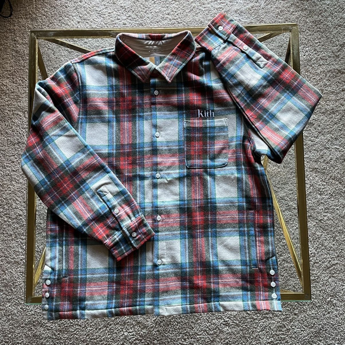 Kith 2021 CHECK PLAiD GiNZA BERGAMOT HEAVYWEiGHT WOOLEN FLANNEL Size US XL / EU 56 / 4 - 7 Thumbnail