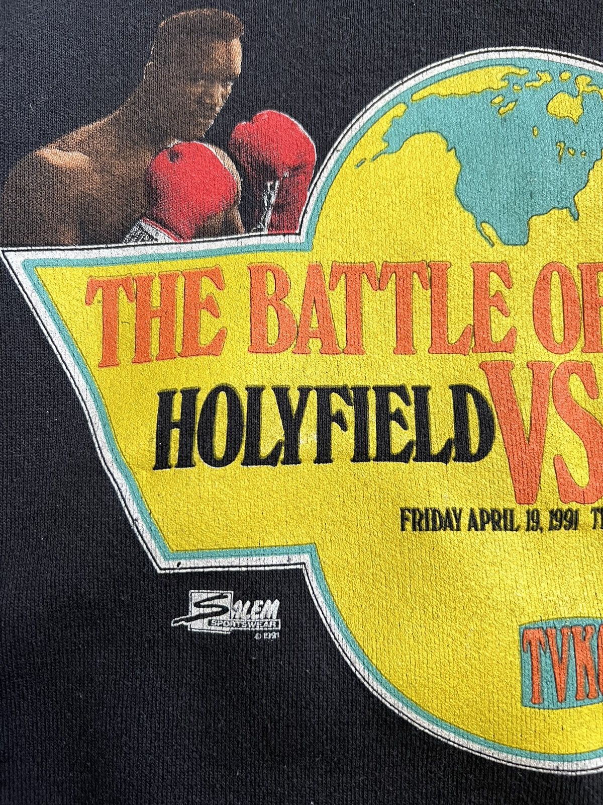 Vintage The Battle of the Ages Foreman vs Holyfield Crewneck Size US M / EU 48-50 / 2 - 3 Thumbnail
