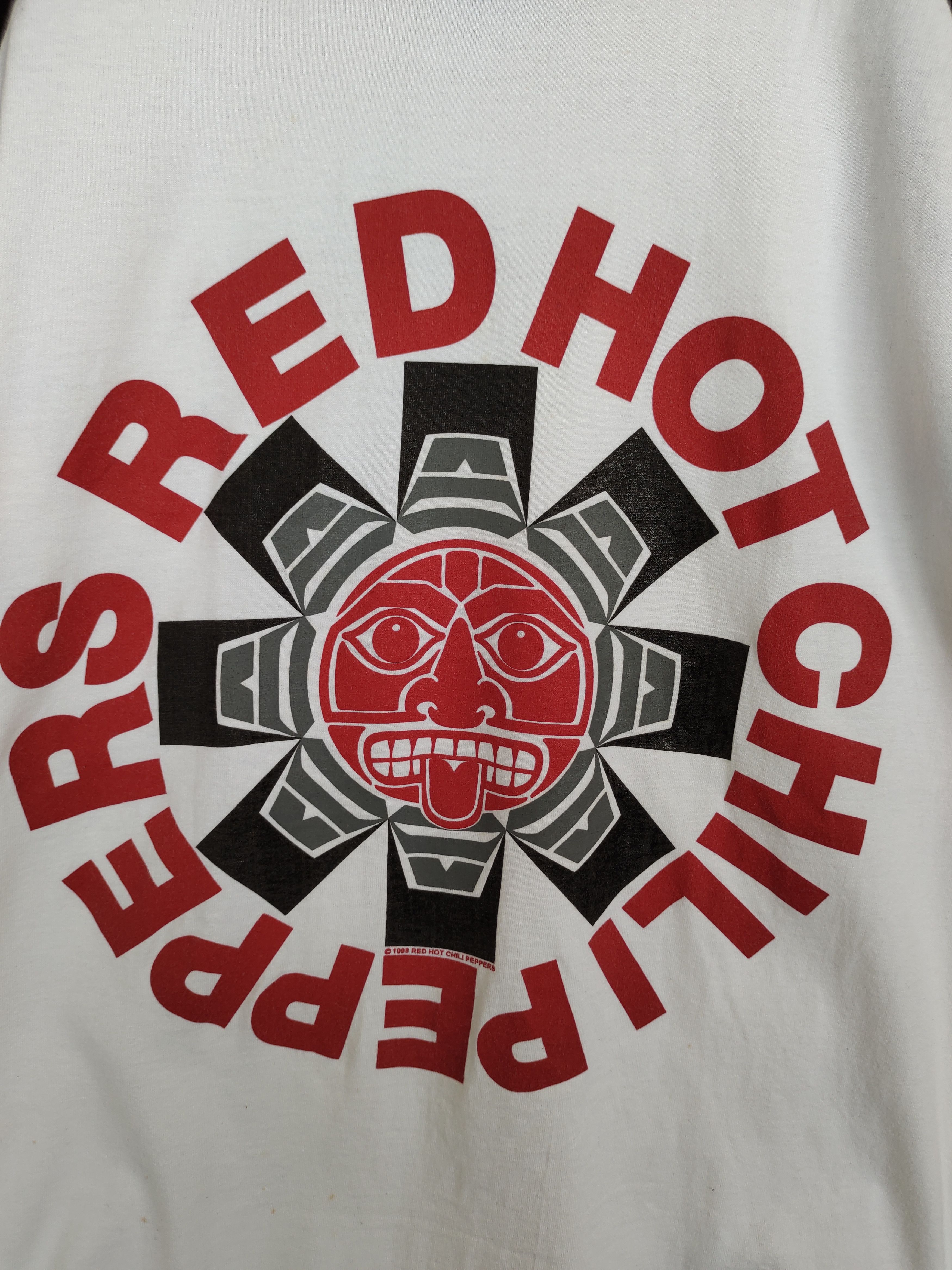 Band Tees Vintage 90s Red Hot Chili Peppers 1998 Band Raglan 3Q Size US S / EU 44-46 / 1 - 6 Thumbnail
