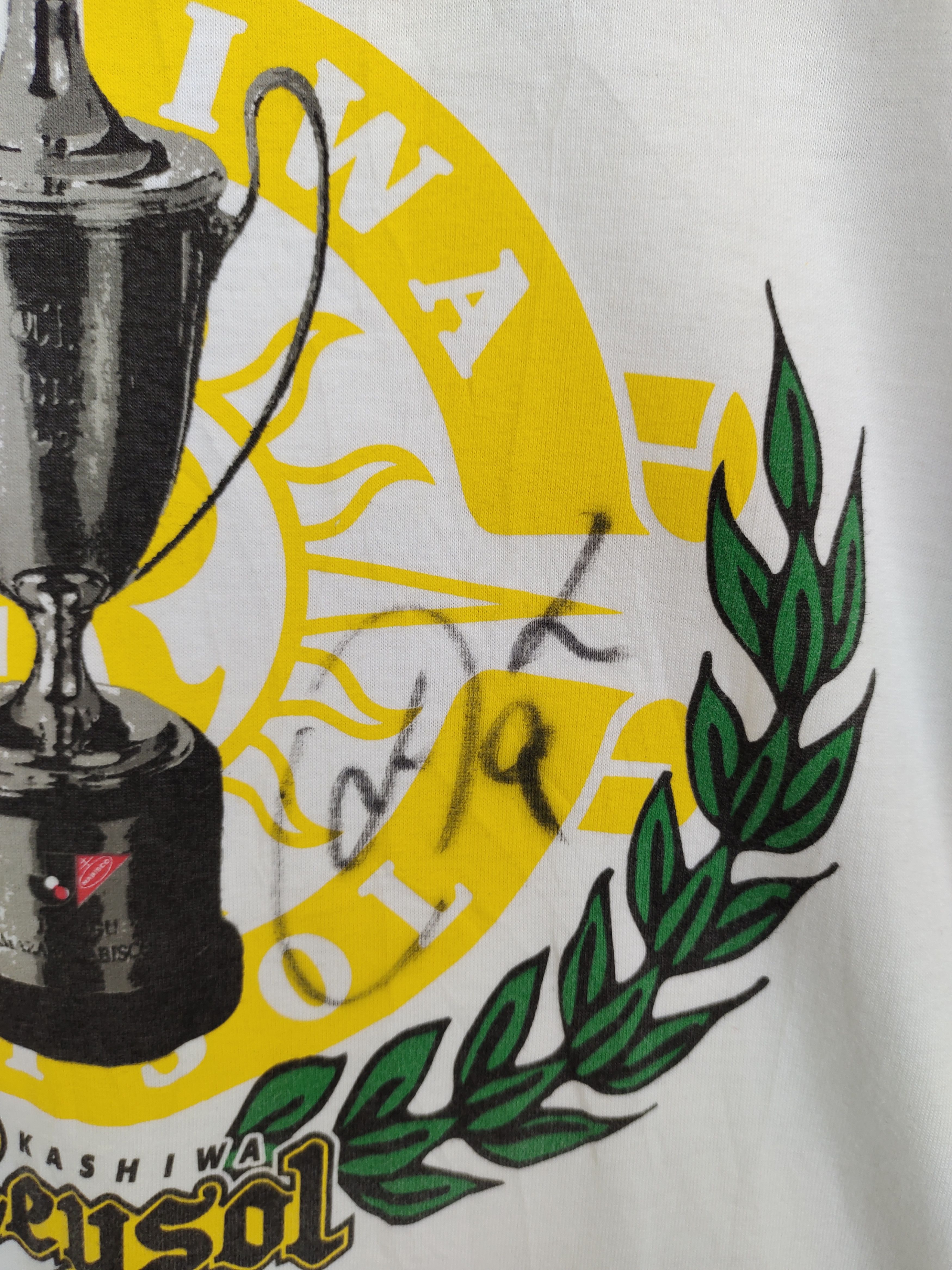 Vintage Vintage 90s J. League Kashiwa Reysol Team T-Shirt Size US L / EU 52-54 / 3 - 6 Thumbnail