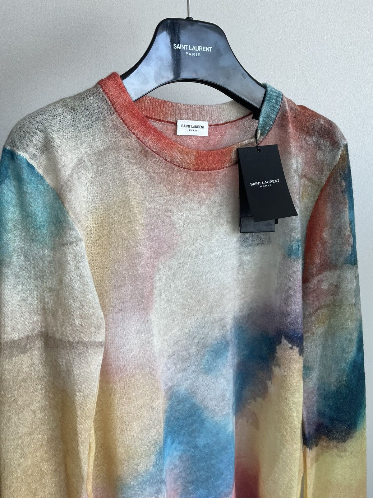 Hedi Slimane × Saint Laurent Paris × Yves Saint Laurent RARE NEW Limited Edition Super Runway Watercolor Sweater Size US S / EU 44-46 / 1 - 20 Thumbnail