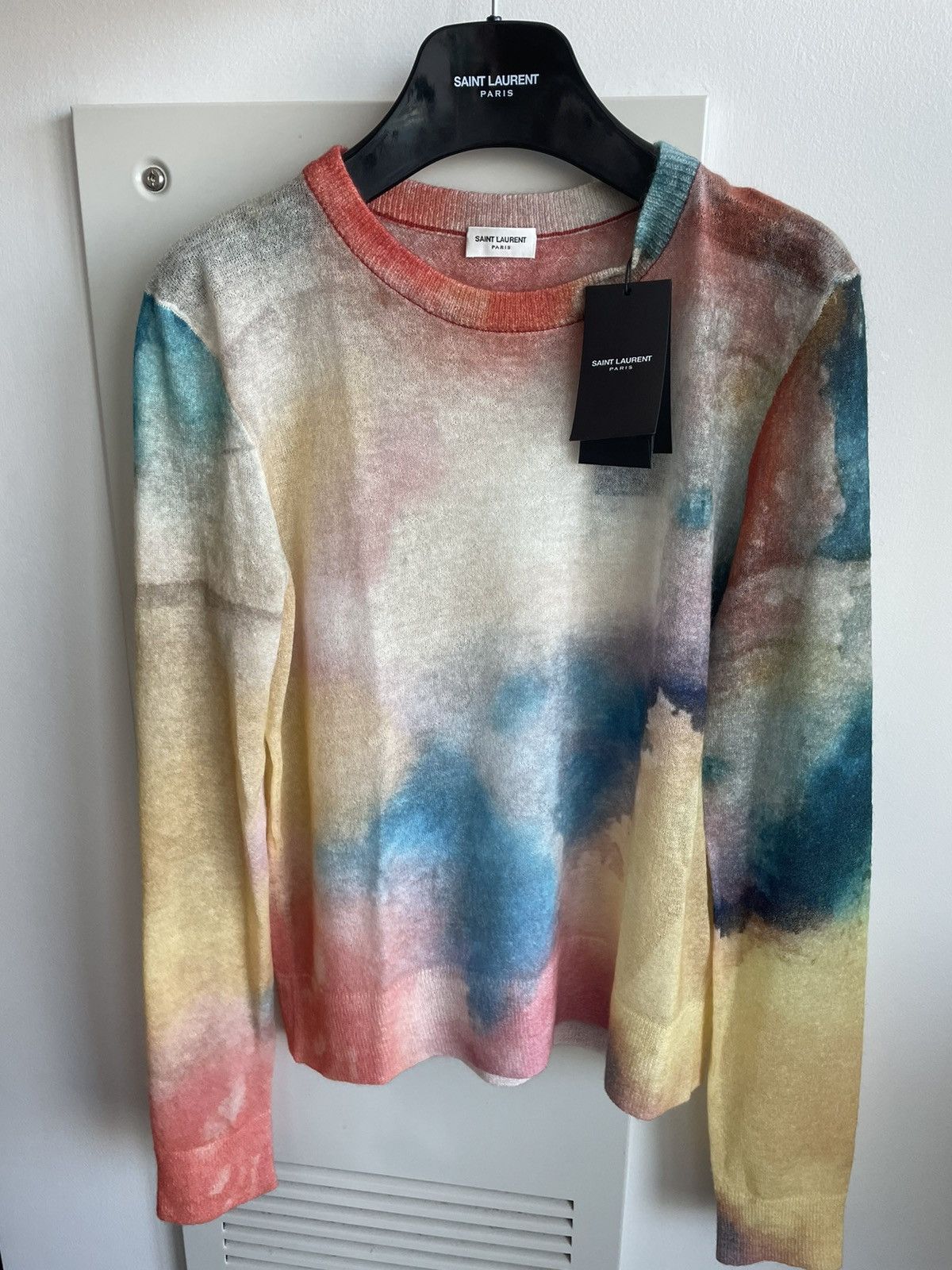 Hedi Slimane × Saint Laurent Paris × Yves Saint Laurent RARE NEW Limited Edition Super Runway Watercolor Sweater Size US S / EU 44-46 / 1 - 1 Thumbnail