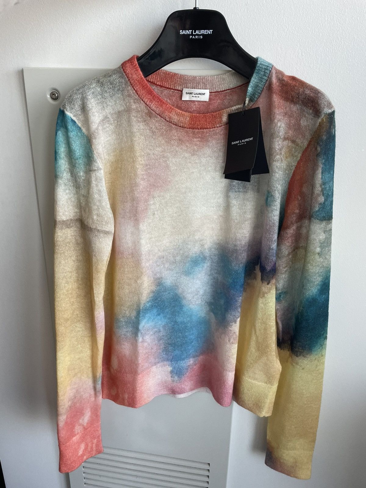 Hedi Slimane × Saint Laurent Paris × Yves Saint Laurent RARE NEW Limited Edition Super Runway Watercolor Sweater Size US S / EU 44-46 / 1 - 17 Thumbnail
