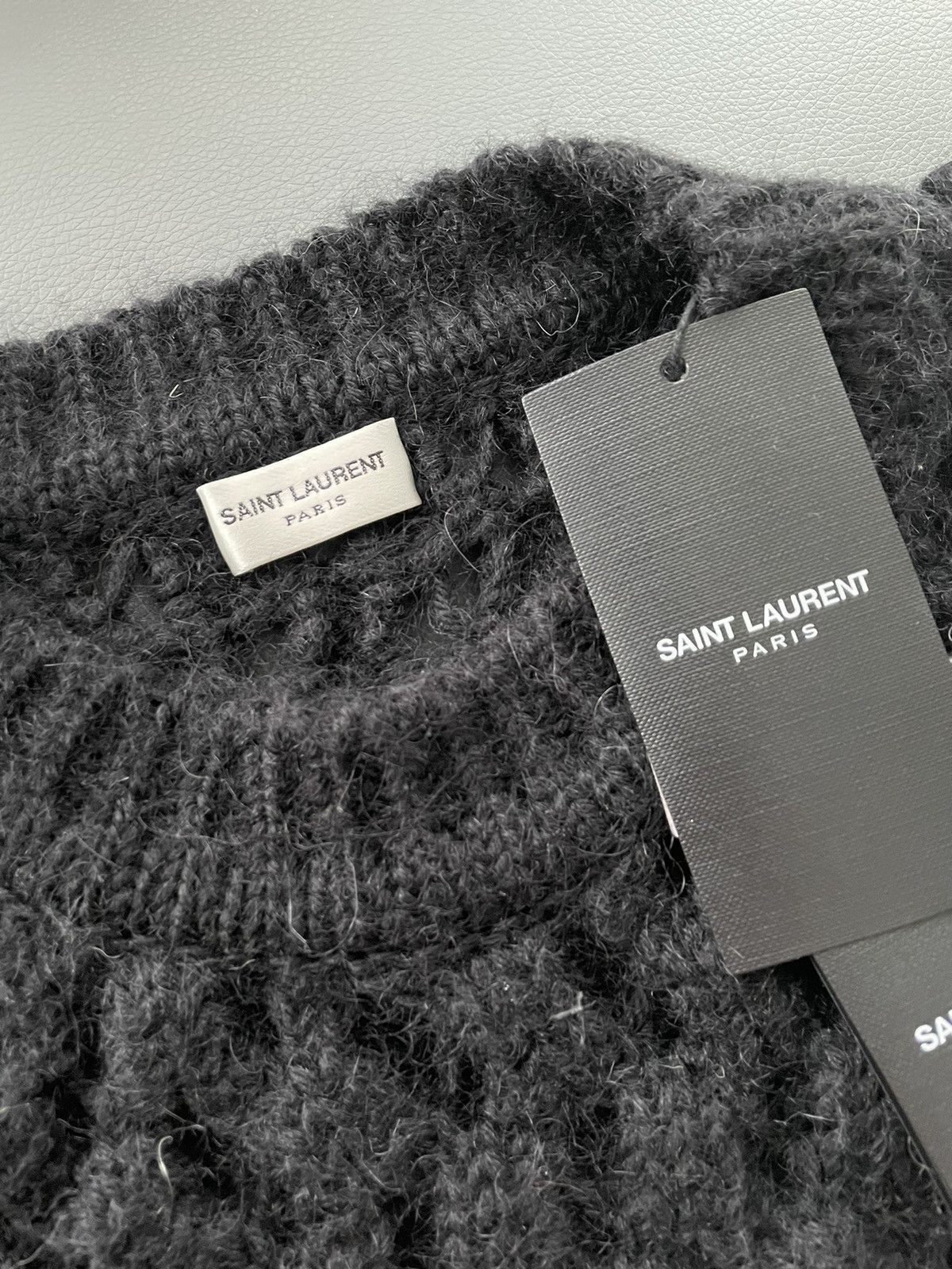 Hedi Slimane × Saint Laurent Paris × Yves Saint Laurent $1,500 NEW Super Runway Limited Edition Alpaca Wool Sweater Size US L / EU 52-54 / 3 - 24 Thumbnail