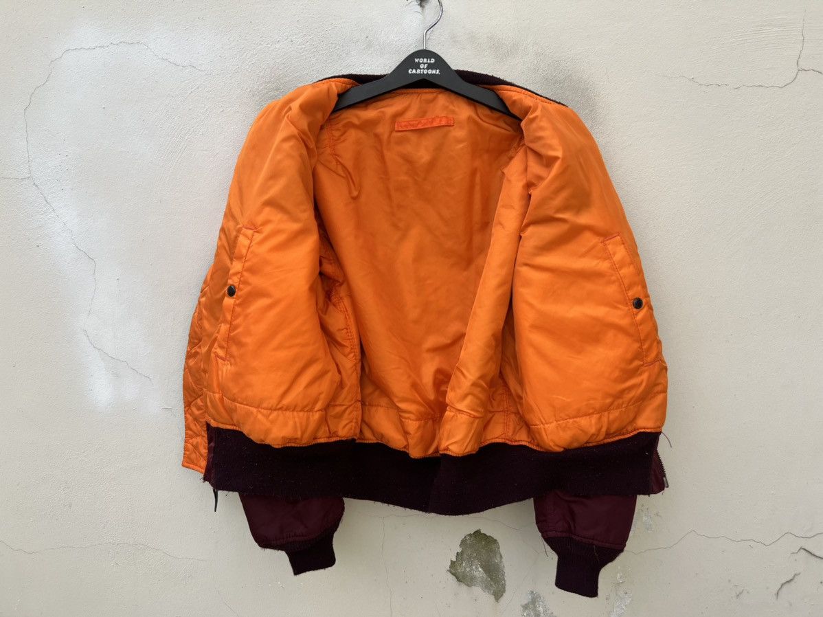 Alpha Industries Vintage 80s Alpha Industries IDEAL Zip Ox Blood MA-1 Bomber Size US L / EU 52-54 / 3 - 10 Thumbnail