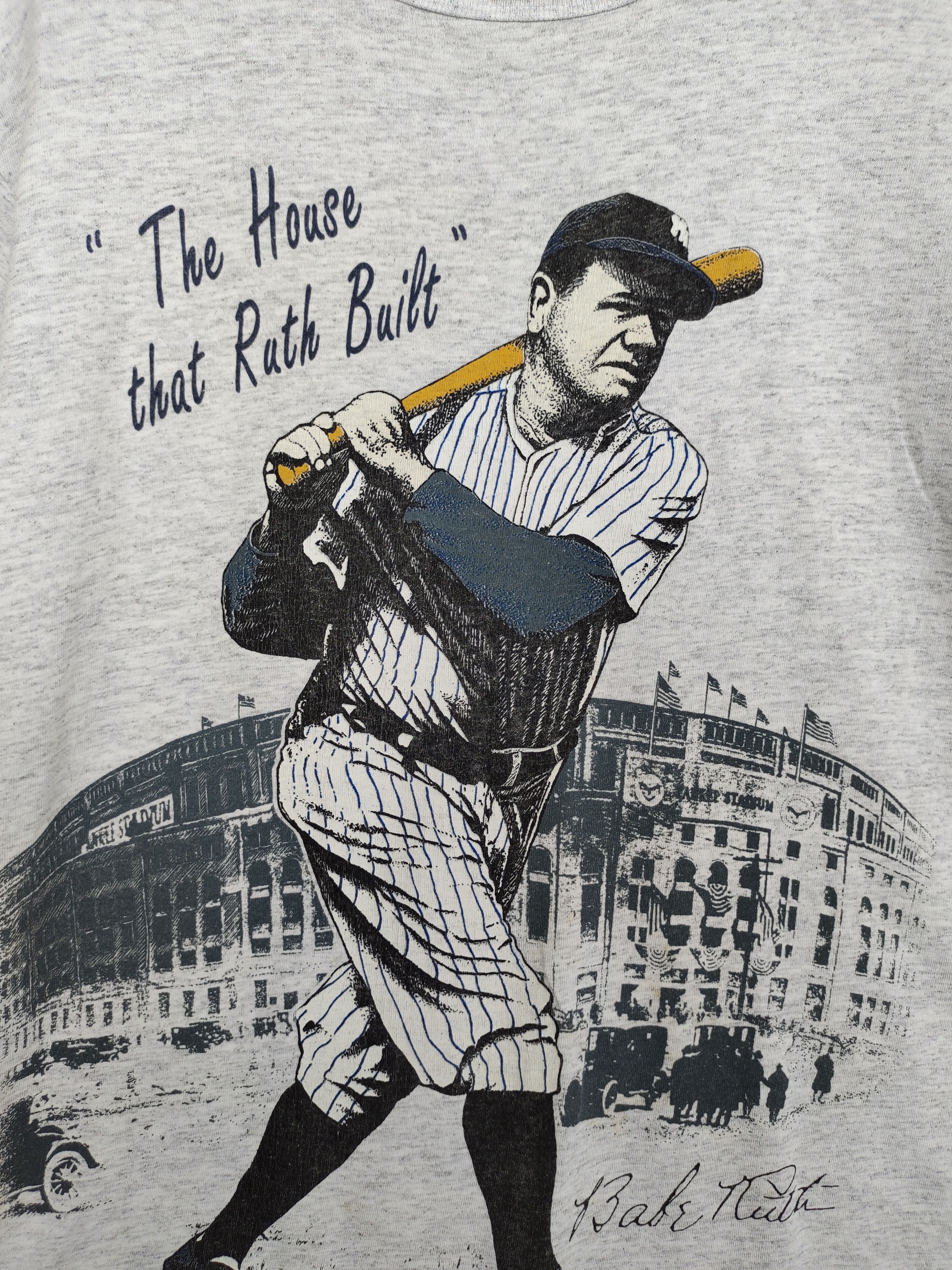 Vintage Vintage 90s 'Babe Ruth' Sport Legends MLB T-Shirt Size US L / EU 52-54 / 3 - 7 Thumbnail