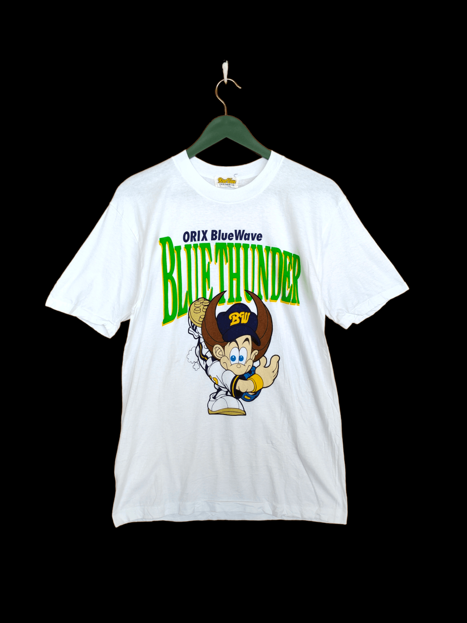 Japanese Brand Vintage 90s Orix Blue Wave Baseball Club Japan T-Shirt Size US M / EU 48-50 / 2 - 1 Thumbnail
