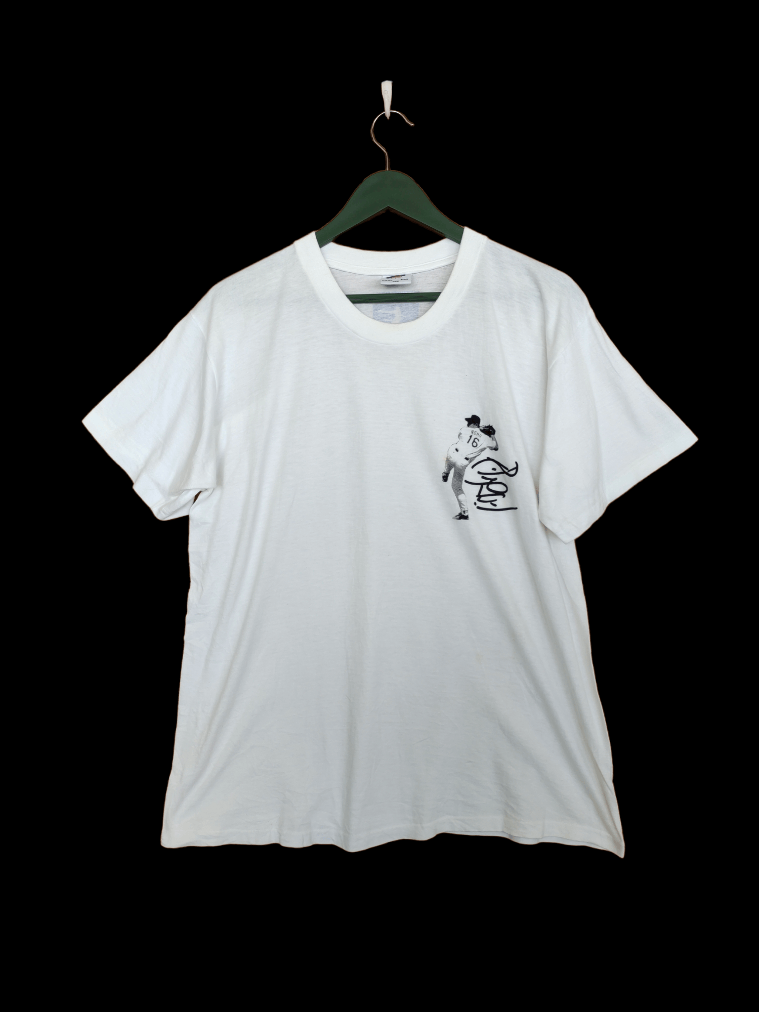 MLB Vintage 90s LA Dodgers Hideo Nomo MLB Promo T-Shirt Size US L / EU 52-54 / 3 - 2 Thumbnail