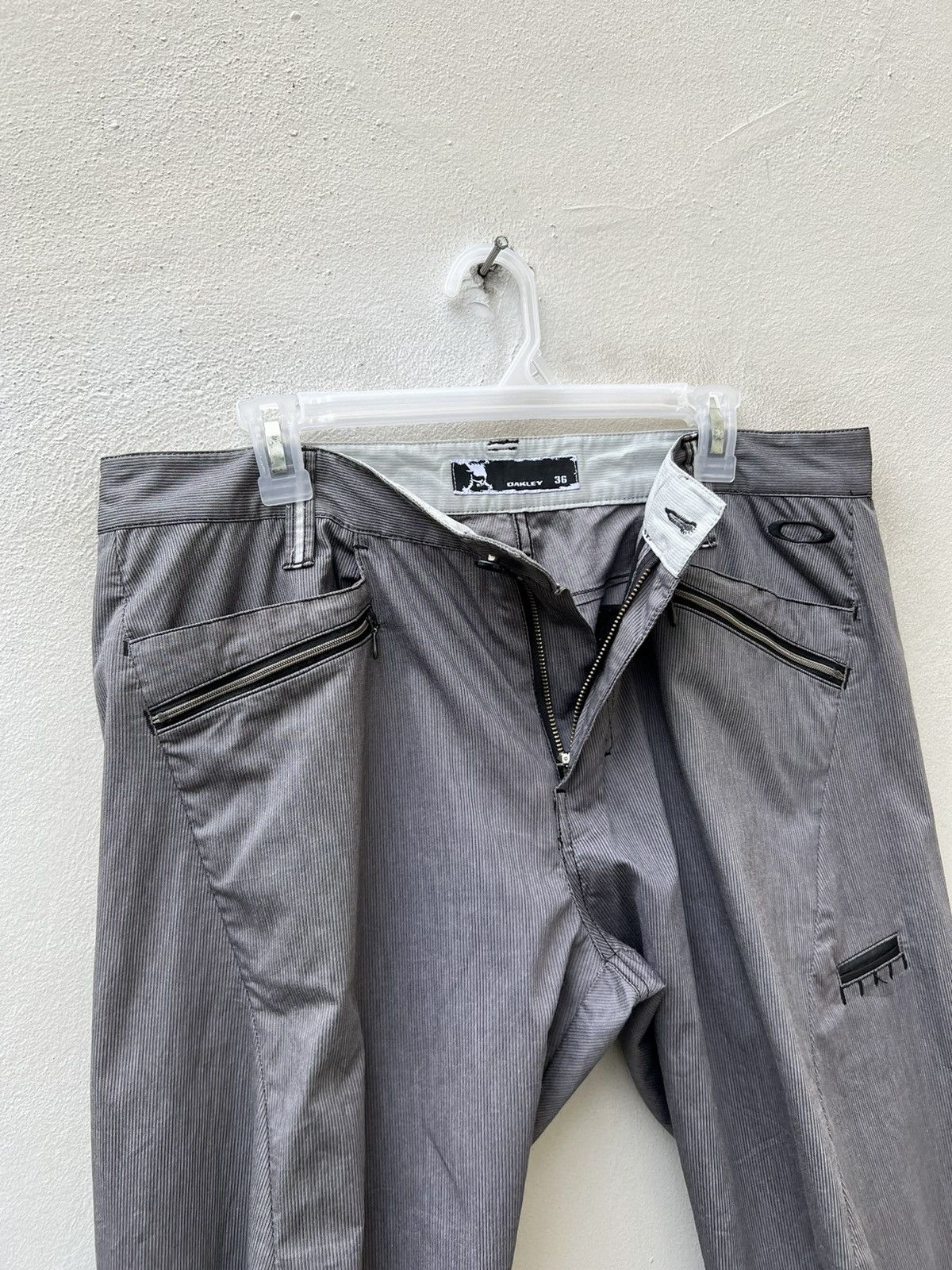 Oakley Oakley Multi Pocket Grey Stripe Twisted Knee Tactical Pant Size US 35 - 9 Thumbnail