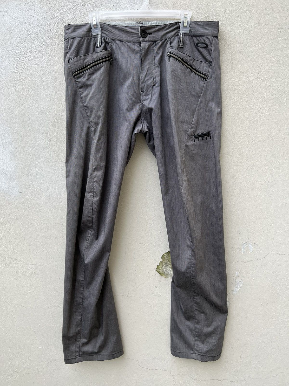 Oakley Oakley Multi Pocket Grey Stripe Twisted Knee Tactical Pant Size US 35 - 7 Thumbnail