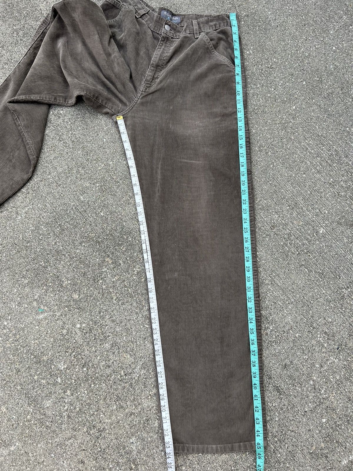 Levi's × Vintage Vintage 2000s Levi’s Silvertab Sun Fade Cord Trashed Pant Size US 33 - 4 Thumbnail