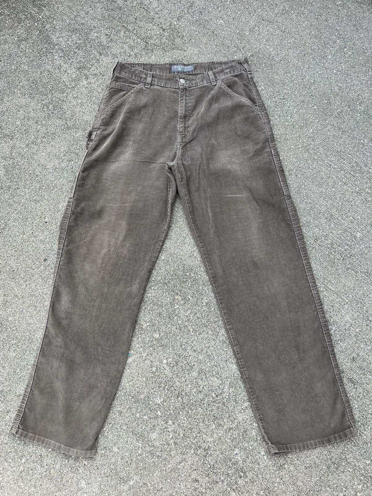 Levi's × Vintage Vintage 2000s Levi’s Silvertab Sun Fade Cord Trashed Pant Size US 33 - 1 Thumbnail