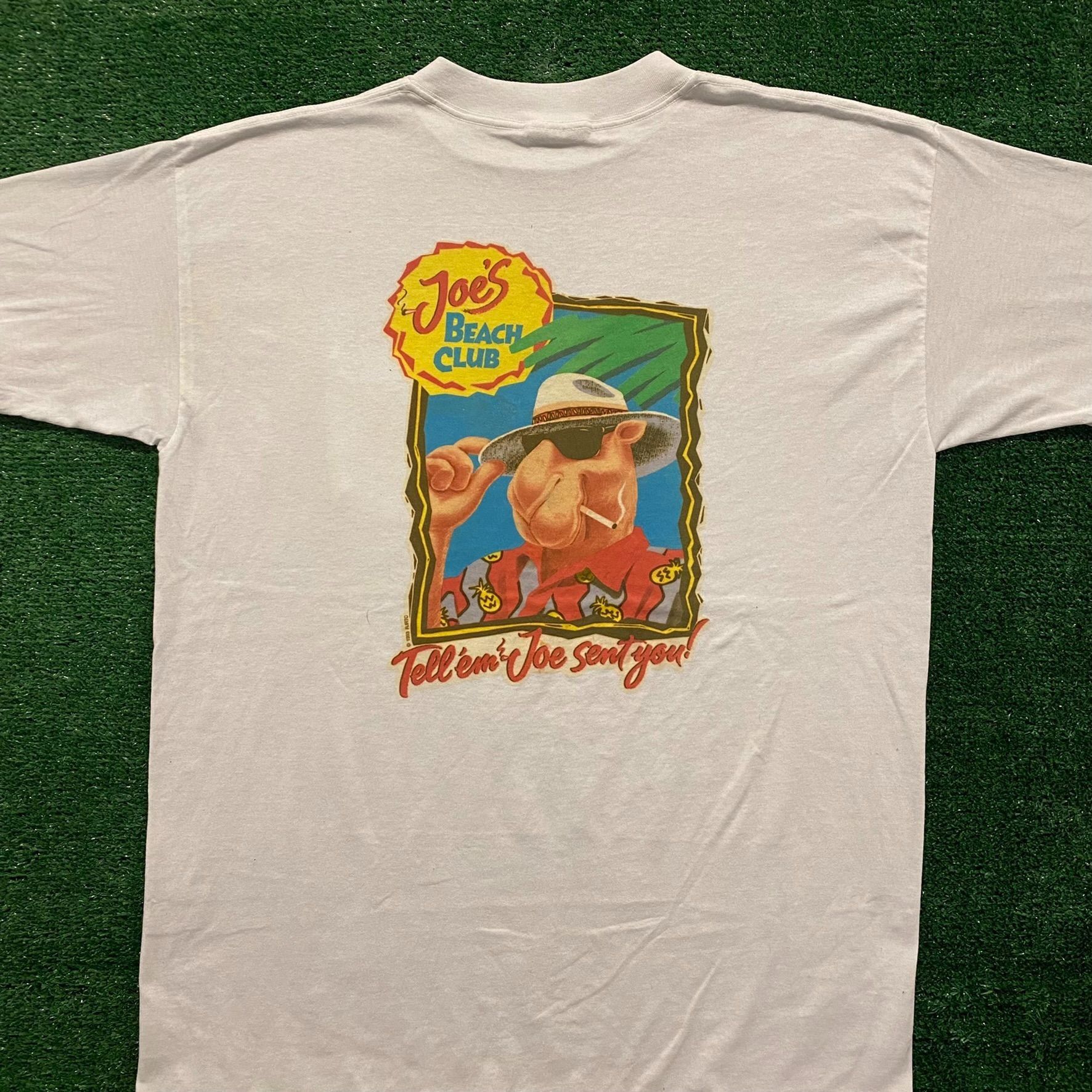 Camel Camel Joe Beach Club Vintage 90s T-Shirt Size US XL / EU 56 / 4 - 4 Thumbnail