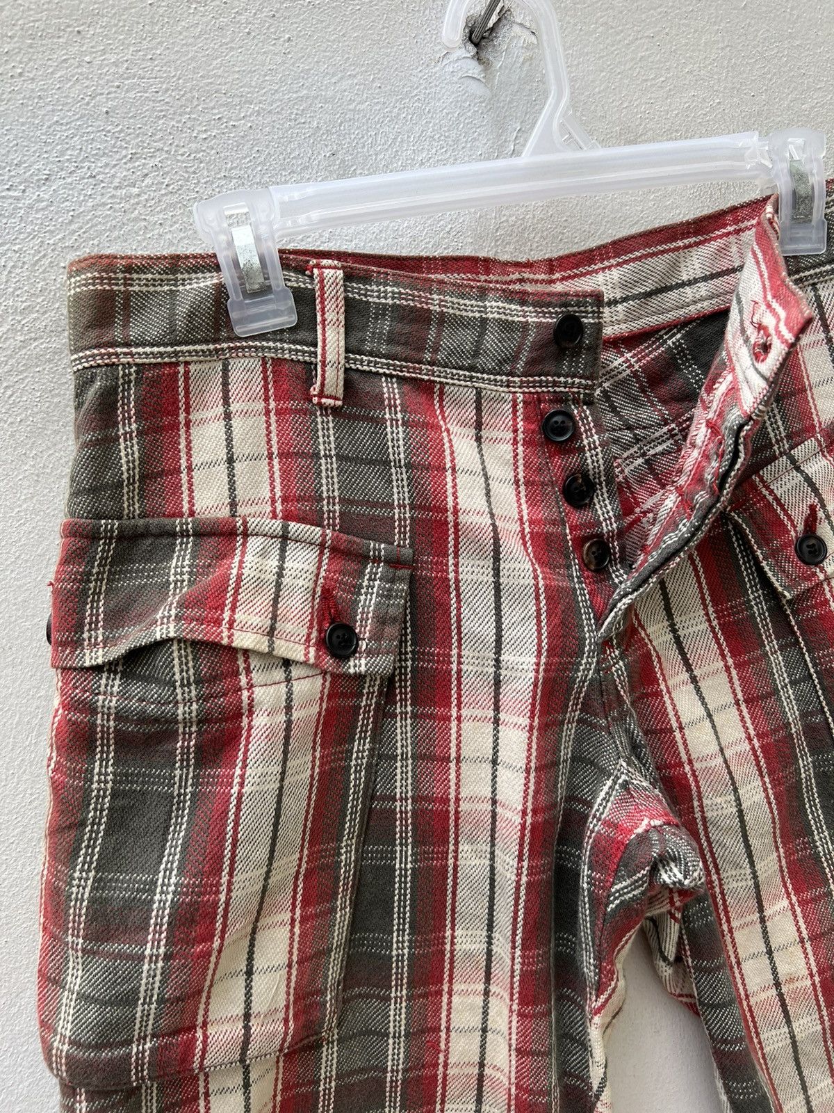 Japanese Brand Shareef Japan Tartan Plaid Cargo Short Pant Size US 30 / EU 46 - 7 Thumbnail