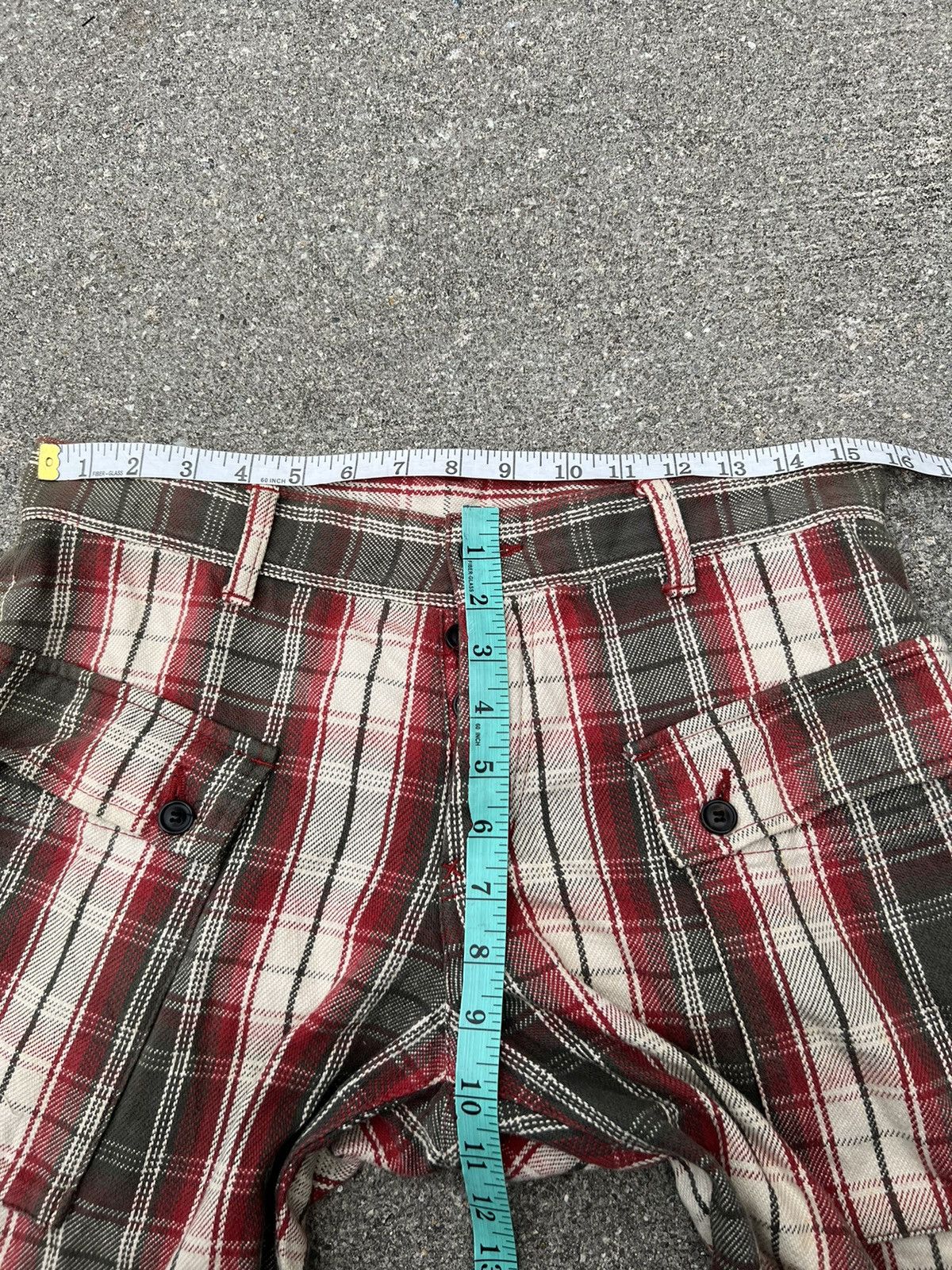 Japanese Brand Shareef Japan Tartan Plaid Cargo Short Pant Size US 30 / EU 46 - 2 Thumbnail