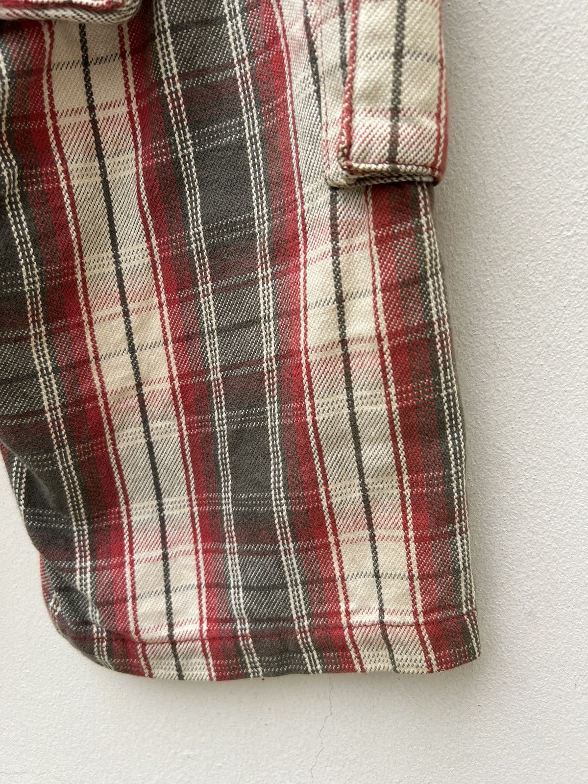 Japanese Brand Shareef Japan Tartan Plaid Cargo Short Pant Size US 30 / EU 46 - 13 Thumbnail