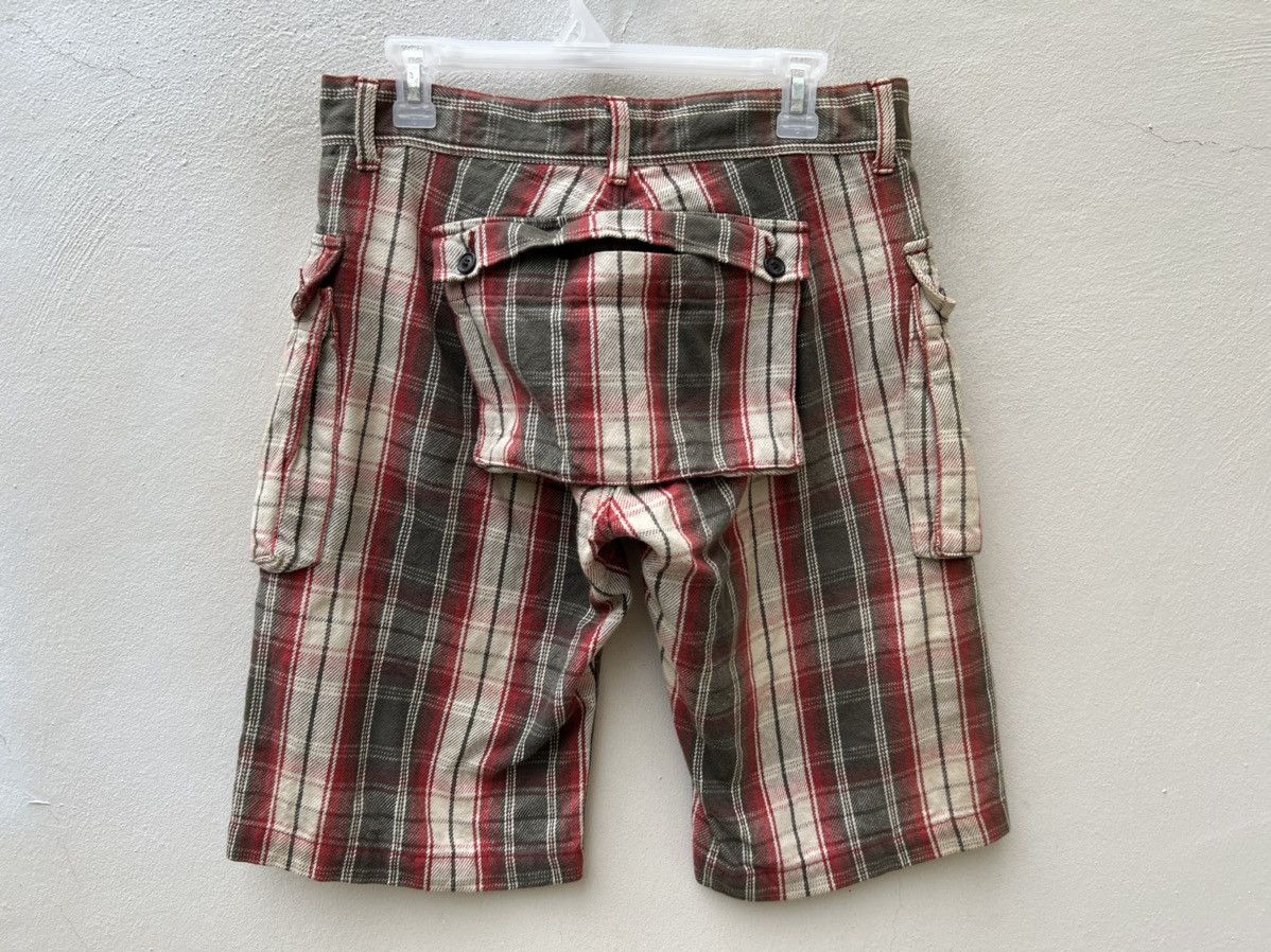 Japanese Brand Shareef Japan Tartan Plaid Cargo Short Pant Size US 30 / EU 46 - 10 Thumbnail