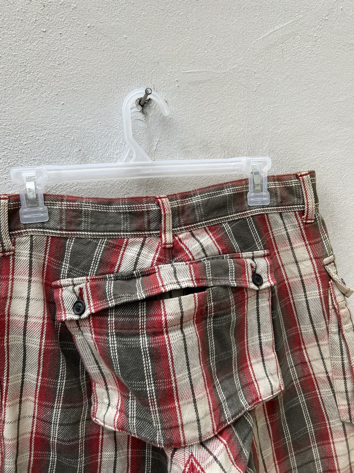 Japanese Brand Shareef Japan Tartan Plaid Cargo Short Pant Size US 30 / EU 46 - 11 Thumbnail