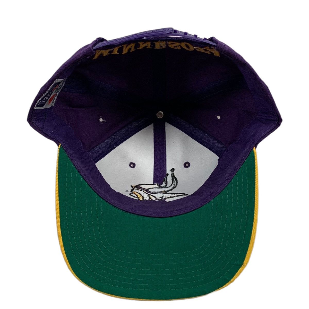 NFL VTG NFL Football Minnesota Vikings Purple Gold Snapback Hat Size ONE SIZE - 5 Thumbnail