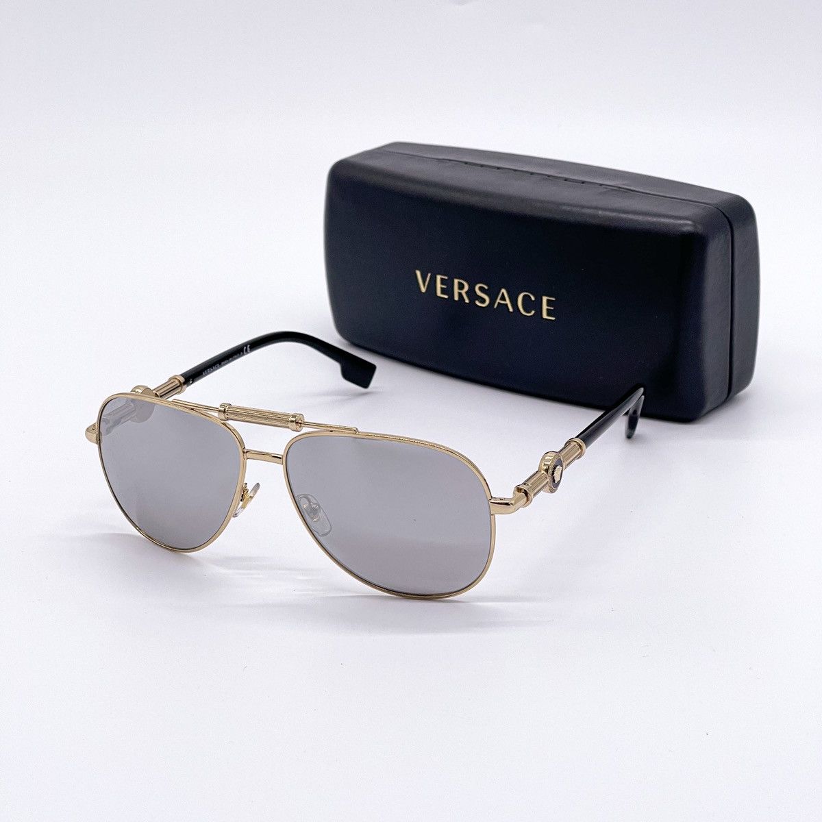 Versace NEW VERSACE VE2236 1252/6G AVIATOR SUNGLASSES VERSACE | Grailed