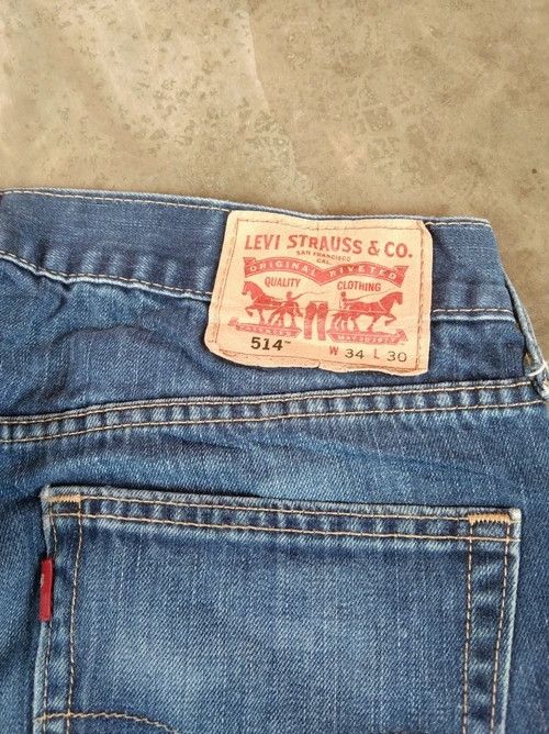 Levi's Vintage Levi's Jeans 514 Straight Leg Distressed Denim 34x30 Size US 34 / EU 50 - 4 Thumbnail