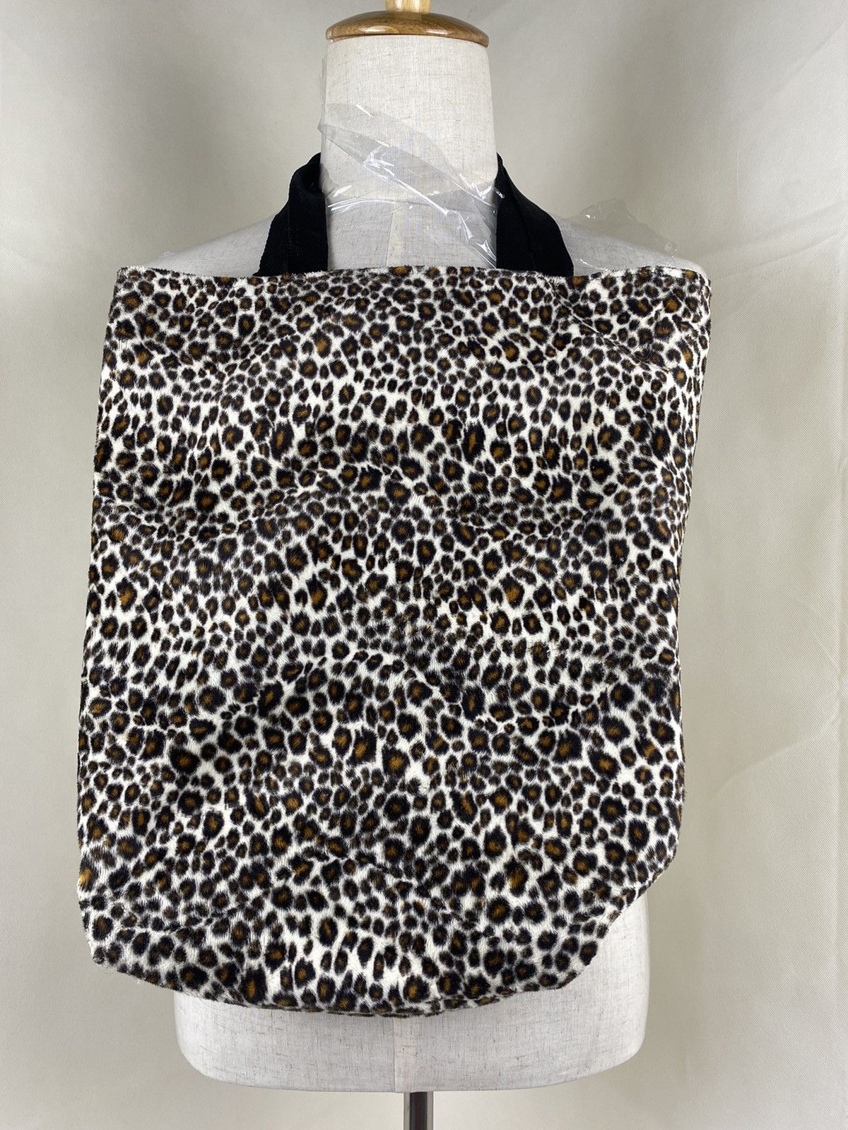 Japanese Brand Leopard Pattern Tote Bag Punk Retro 80s Fashion Size ONE SIZE - 1 Thumbnail