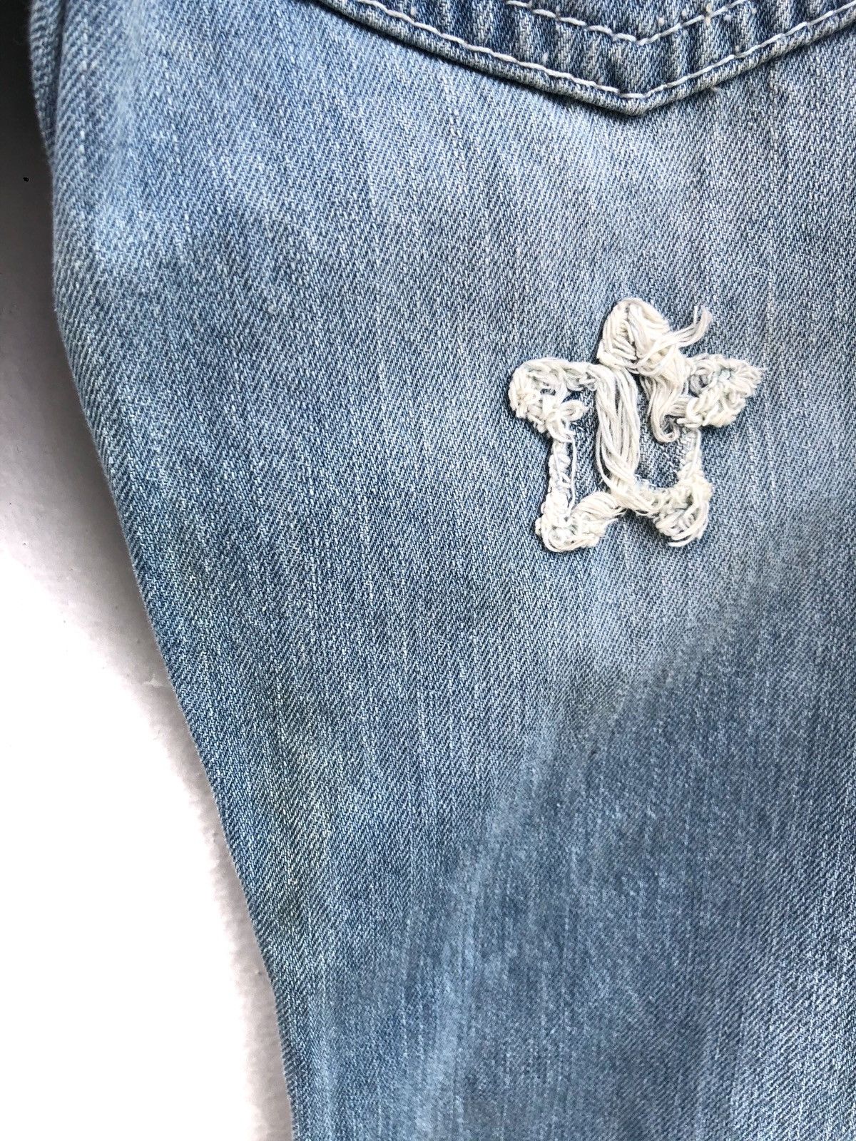 Hysteric Glamour × Japanese Brand × Vintage Japanese Brand Blue Moon Distressed Jean Size US 26 / EU 42 - 9 Thumbnail