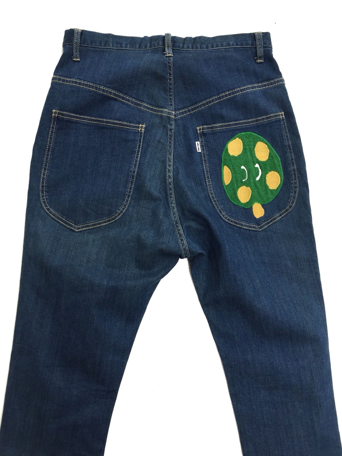 Issey Miyake Archive! Issey Miyake Ne-Net Low Rise 4 Stitches Logo Denim Size US 26 / EU 42 - 4 Thumbnail