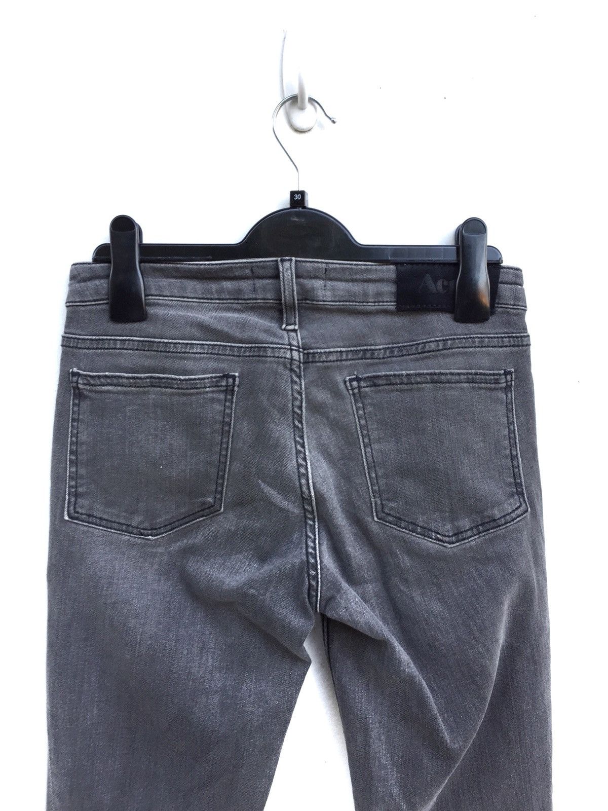 Acne Studios Acne Studios Grey Distressed Skinny Jeans Punk Rock Grunge Size US 28 / EU 44 - 5 Thumbnail