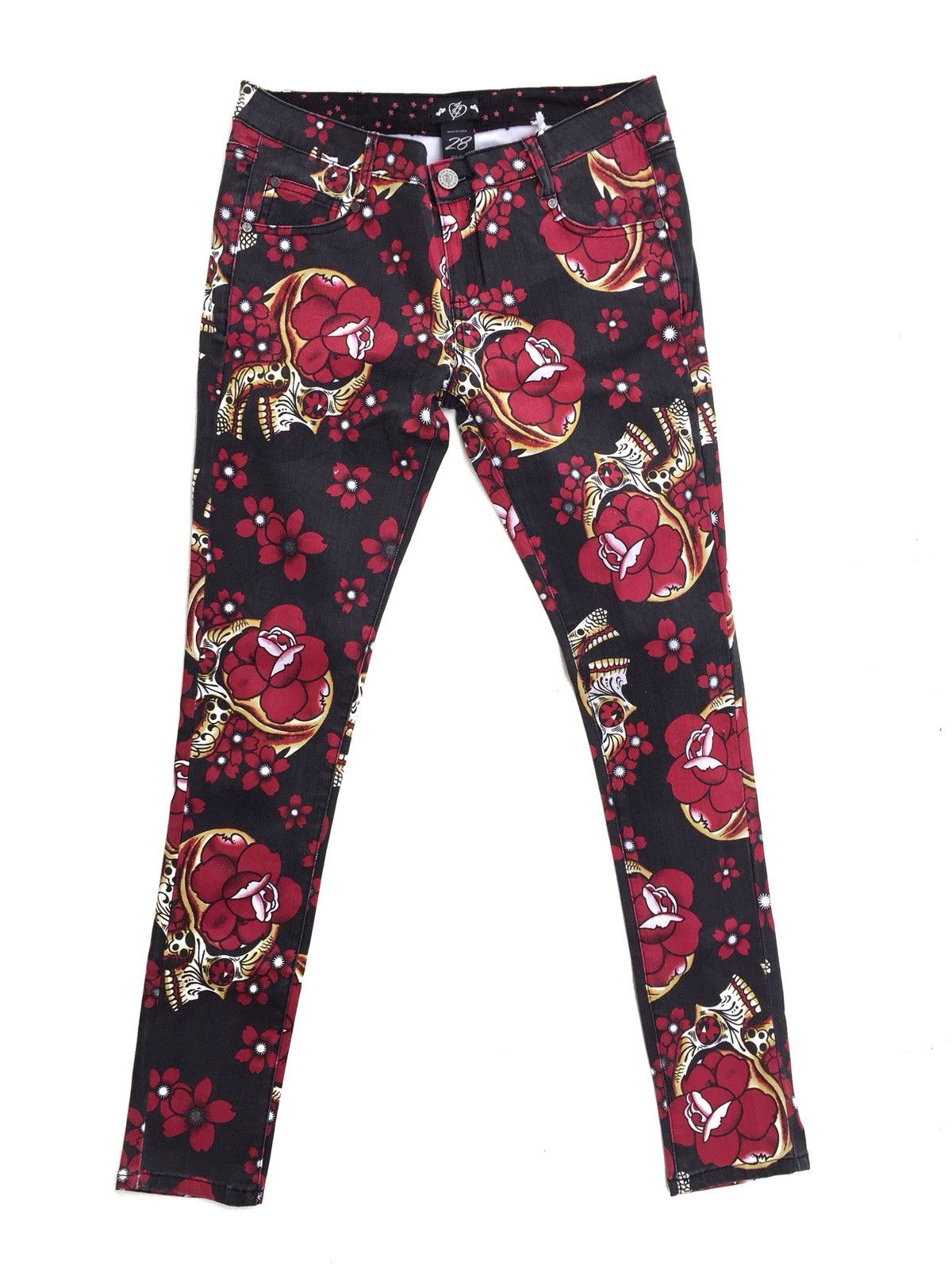 Designer × Japanese Brand Japanese Brand IF All Overprint Skinny Jeans Size US 28 / EU 44 - 2 Thumbnail