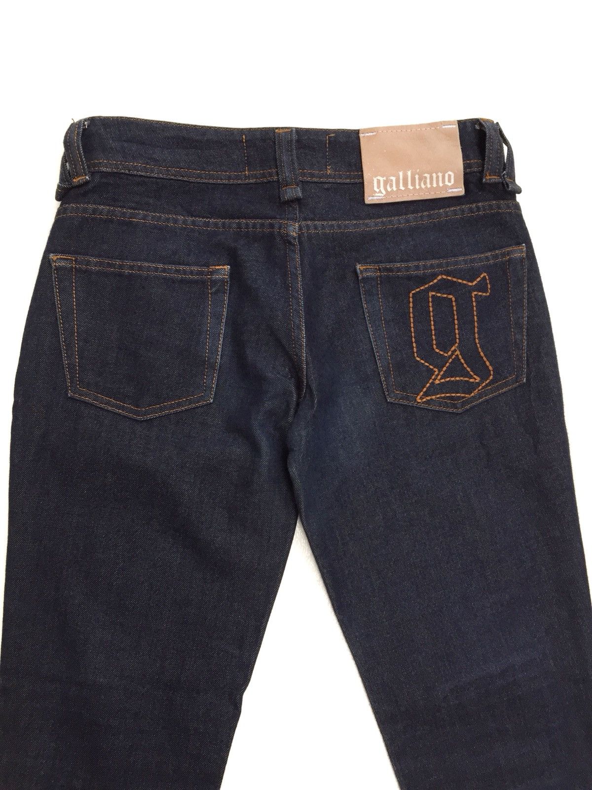 John Galliano JOHN GALLIANO Navy Blue Slim Fit Skinny Jeans Size US 27 - 4 Thumbnail