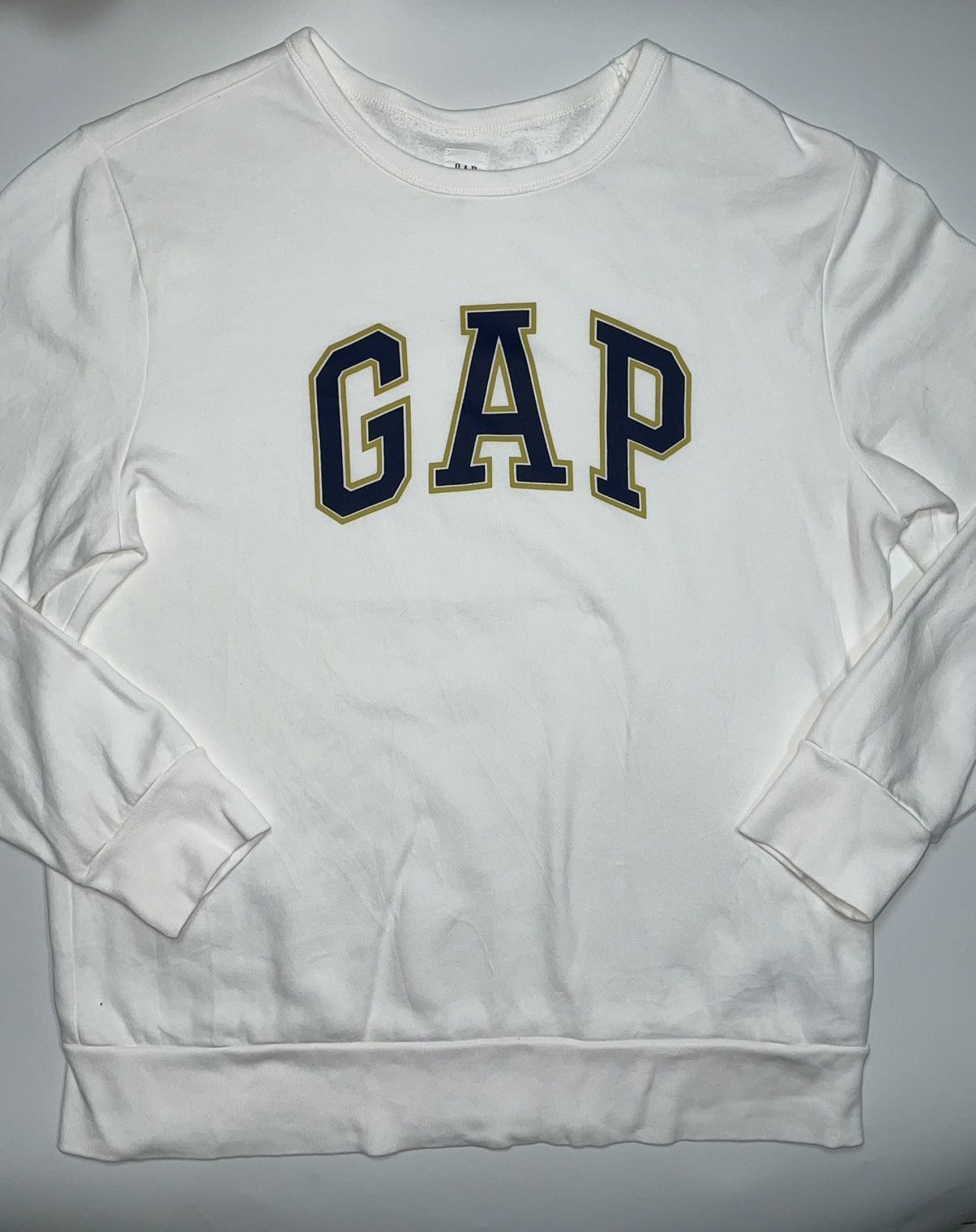 Gap Vintage Gap logo sweatshirt Crewneck white Size US L / EU 52-54 / 3 - 3 Thumbnail